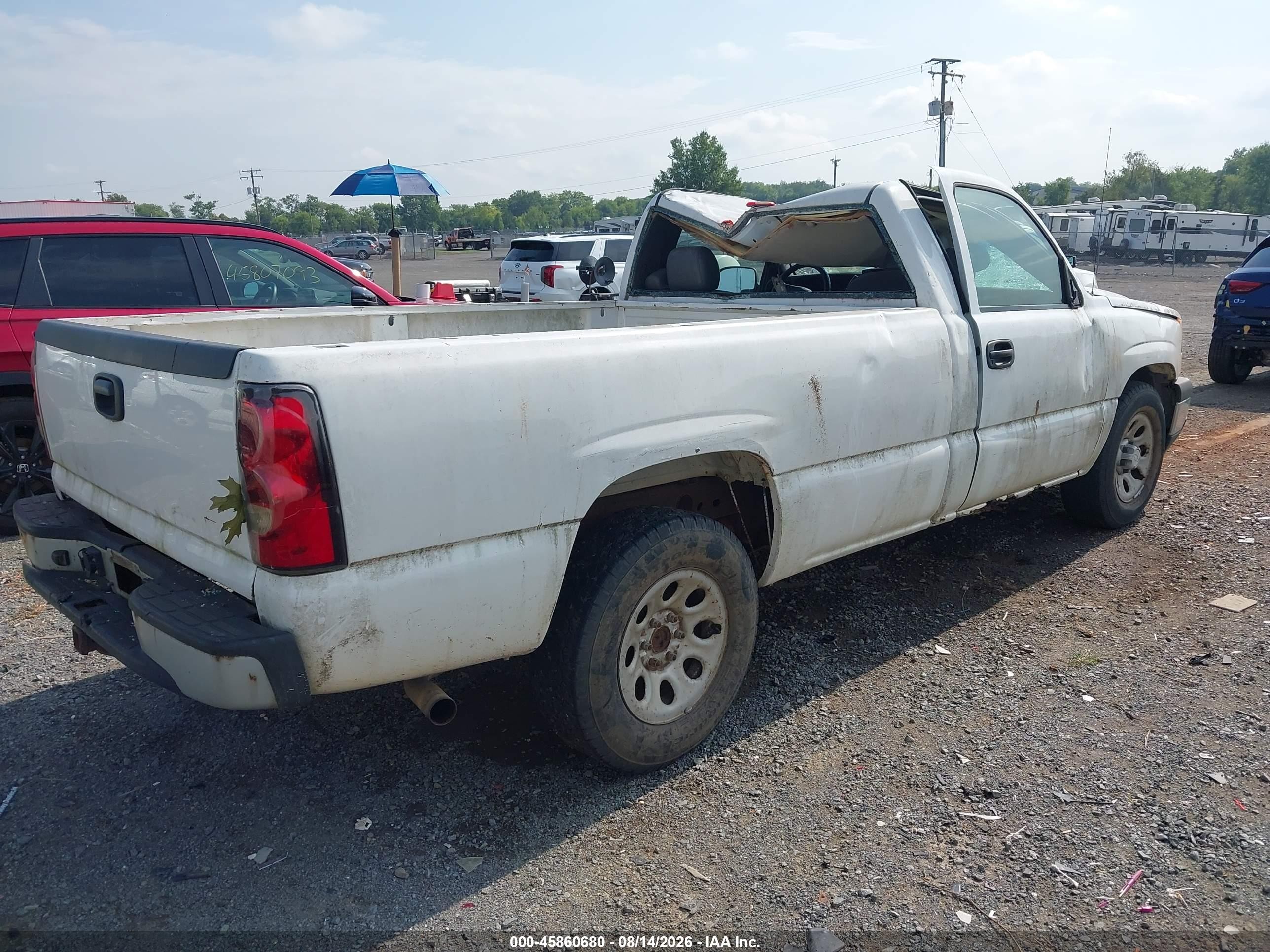 2006 Chevrolet Silverado 1500 Work Truck Белый vin: 3GCEC14XX6G258671