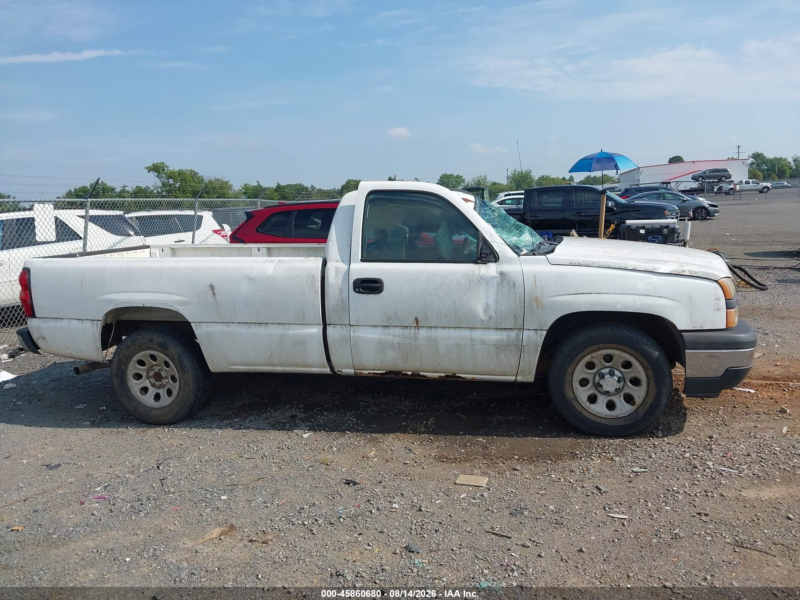 2006 Chevrolet Silverado 1500 Work Truck Белый vin: 3GCEC14XX6G258671