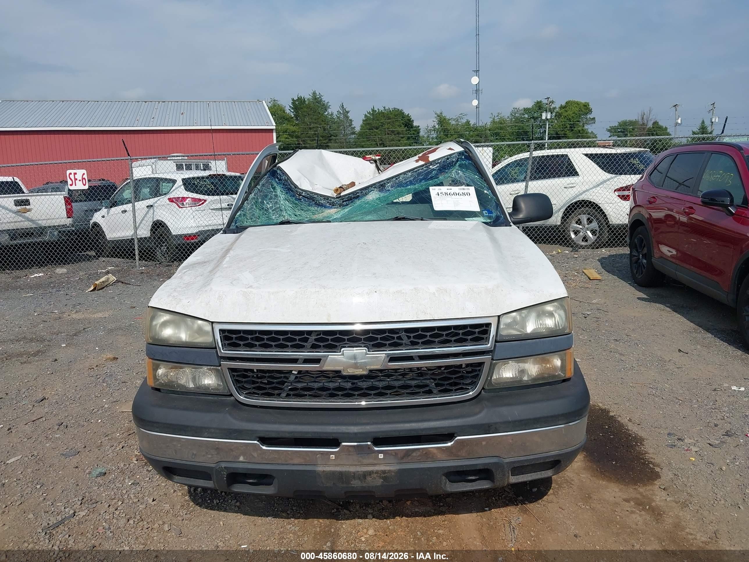 2006 Chevrolet Silverado 1500 Work Truck Белый vin: 3GCEC14XX6G258671