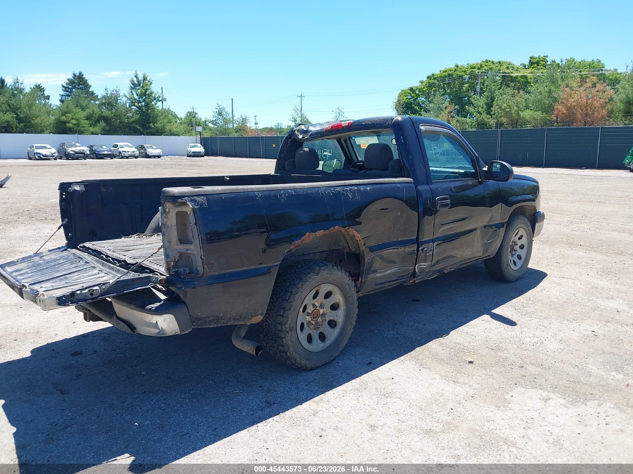 2006 Chevrolet Silverado 1500 Work Truck Black vin: 3GCEC14XX6G259321