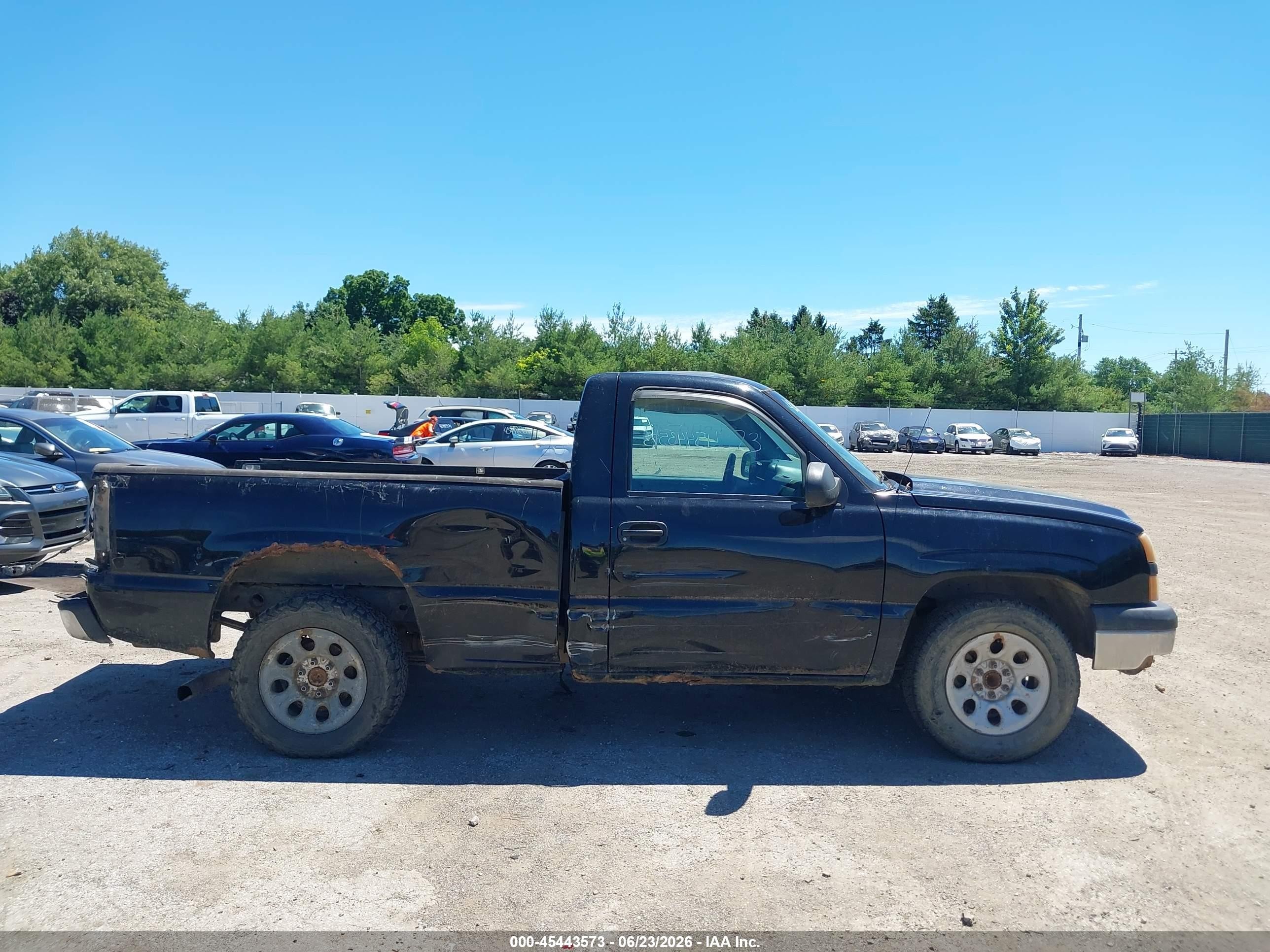 2006 Chevrolet Silverado 1500 Work Truck Black vin: 3GCEC14XX6G259321