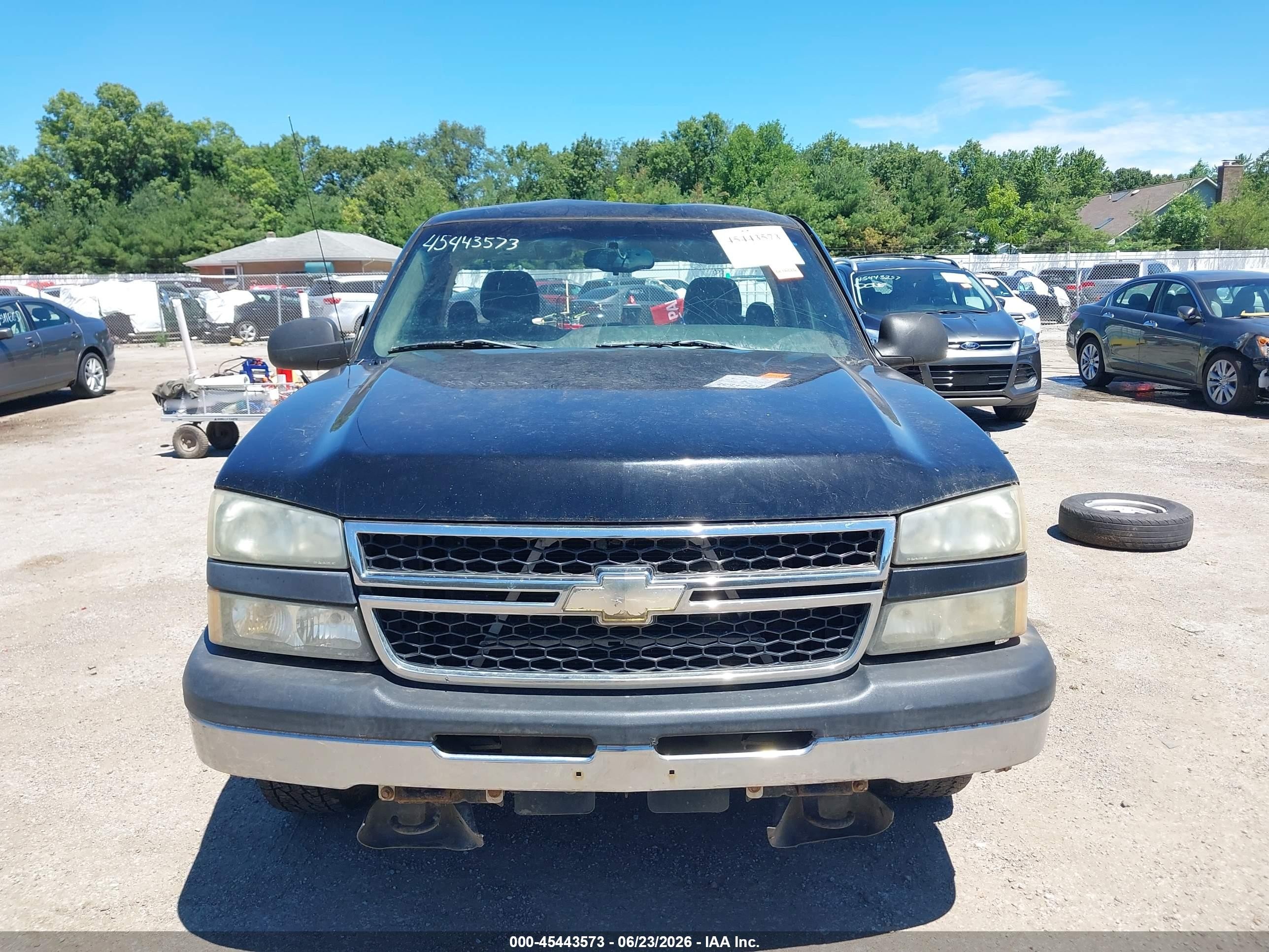 2006 Chevrolet Silverado 1500 Work Truck Black vin: 3GCEC14XX6G259321