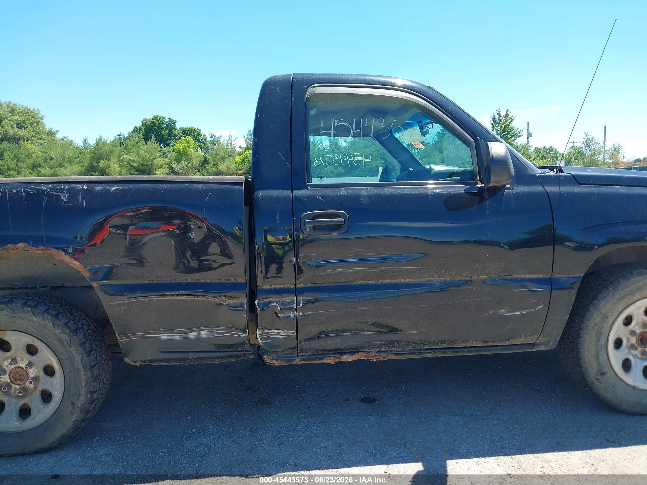 2006 Chevrolet Silverado 1500 Work Truck Black vin: 3GCEC14XX6G259321