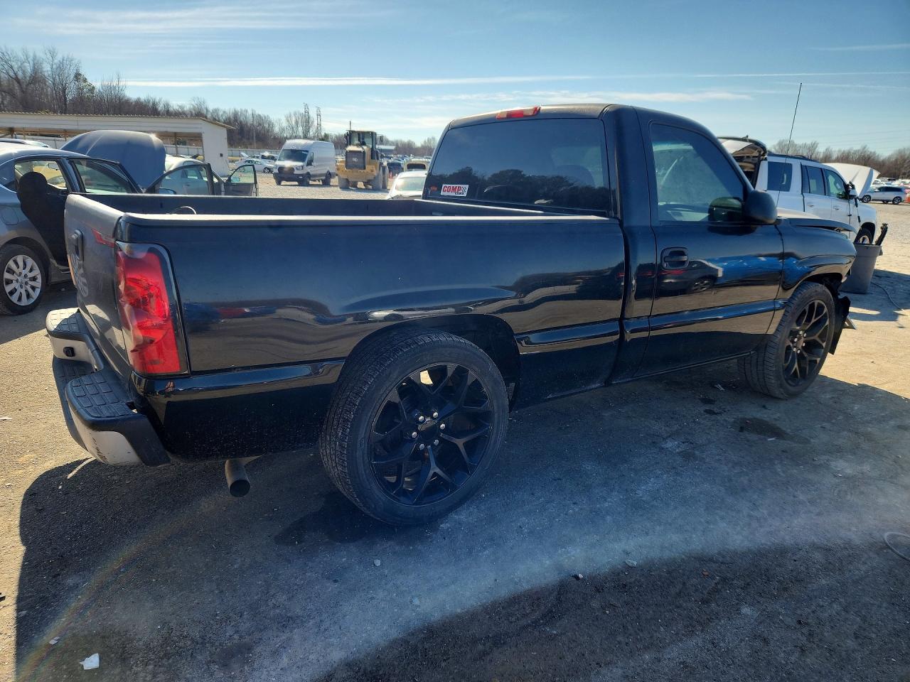 2007 Chevrolet Silverado C1500 Classic Black vin: 3GCEC14XX7G245601