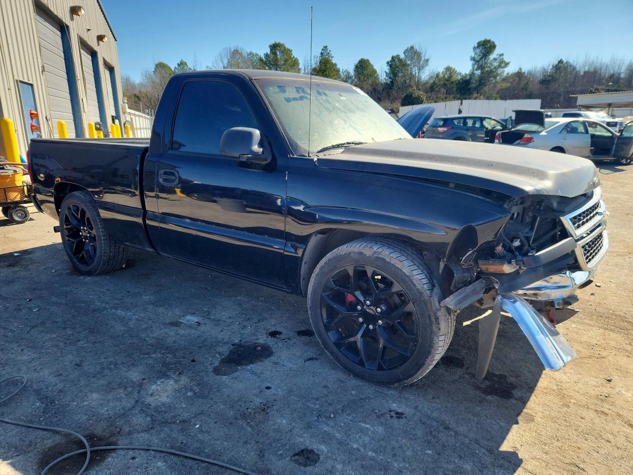 2007 Chevrolet Silverado C1500 Classic Black vin: 3GCEC14XX7G245601