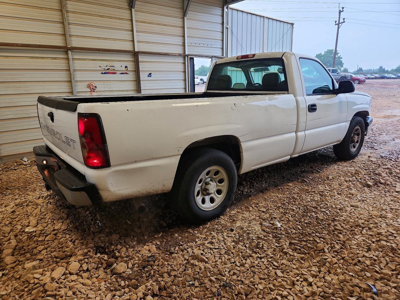 2006 Chevrolet Silverado C1500 White vin: 3GCEC14Z46G152816