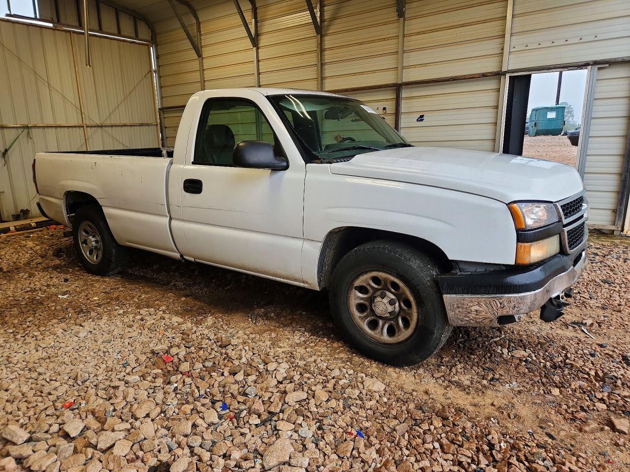 2006 Chevrolet Silverado C1500 White vin: 3GCEC14Z46G152816