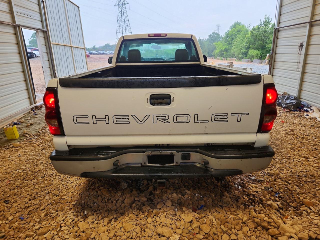 2006 Chevrolet Silverado C1500 White vin: 3GCEC14Z46G152816