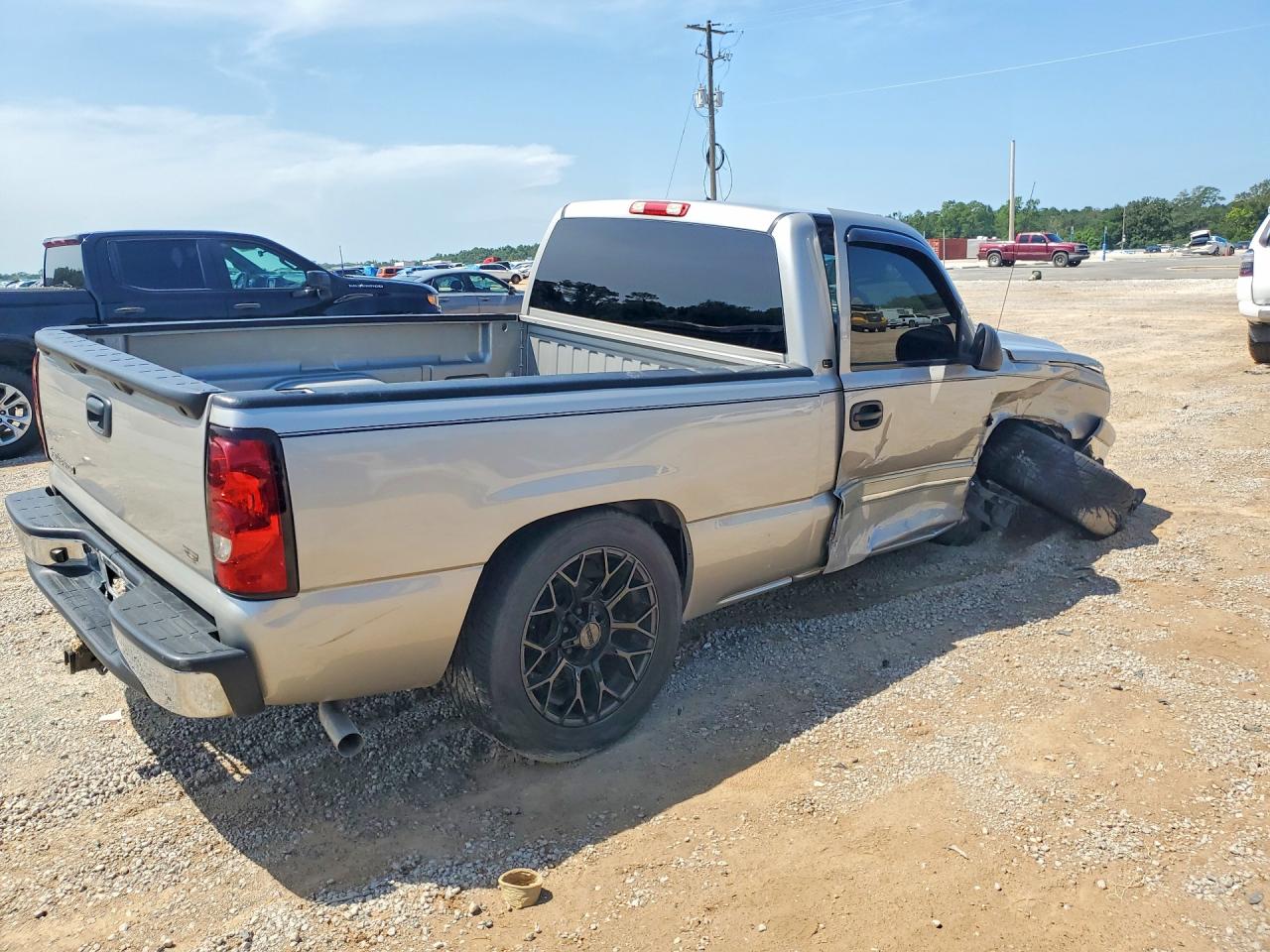 2006 Chevrolet Silverado C1500 Серебряный vin: 3GCEC14Z76G165530