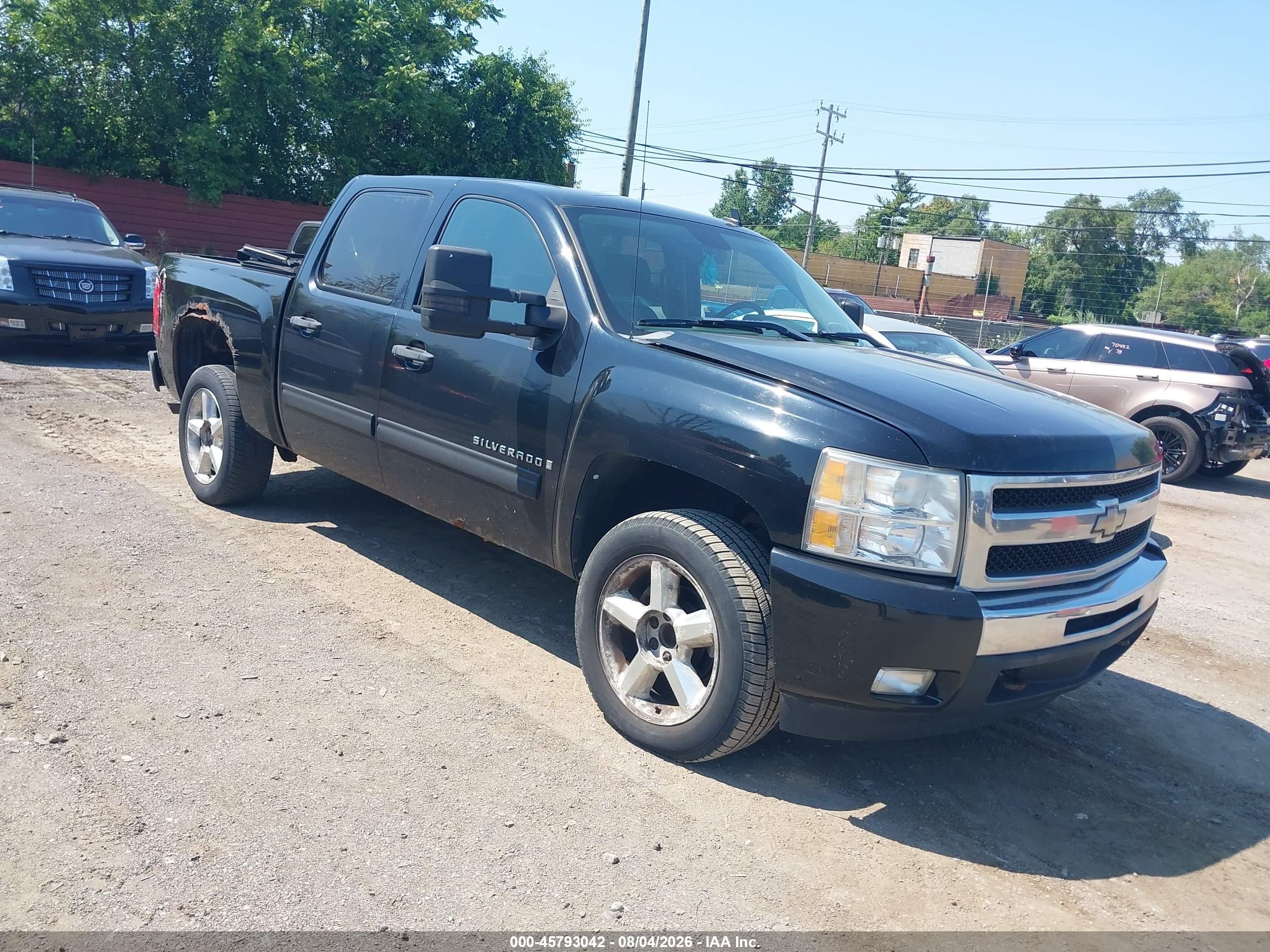 2009 Chevrolet Silverado 1500 Lt Black vin: 3GCEC23009G169903