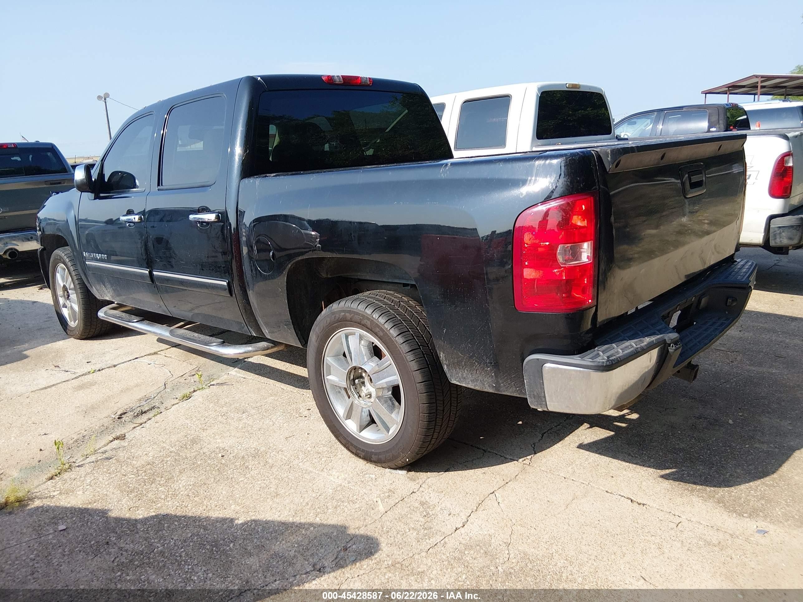 2009 Chevrolet Silverado 1500 Lt Black vin: 3GCEC23029G167909