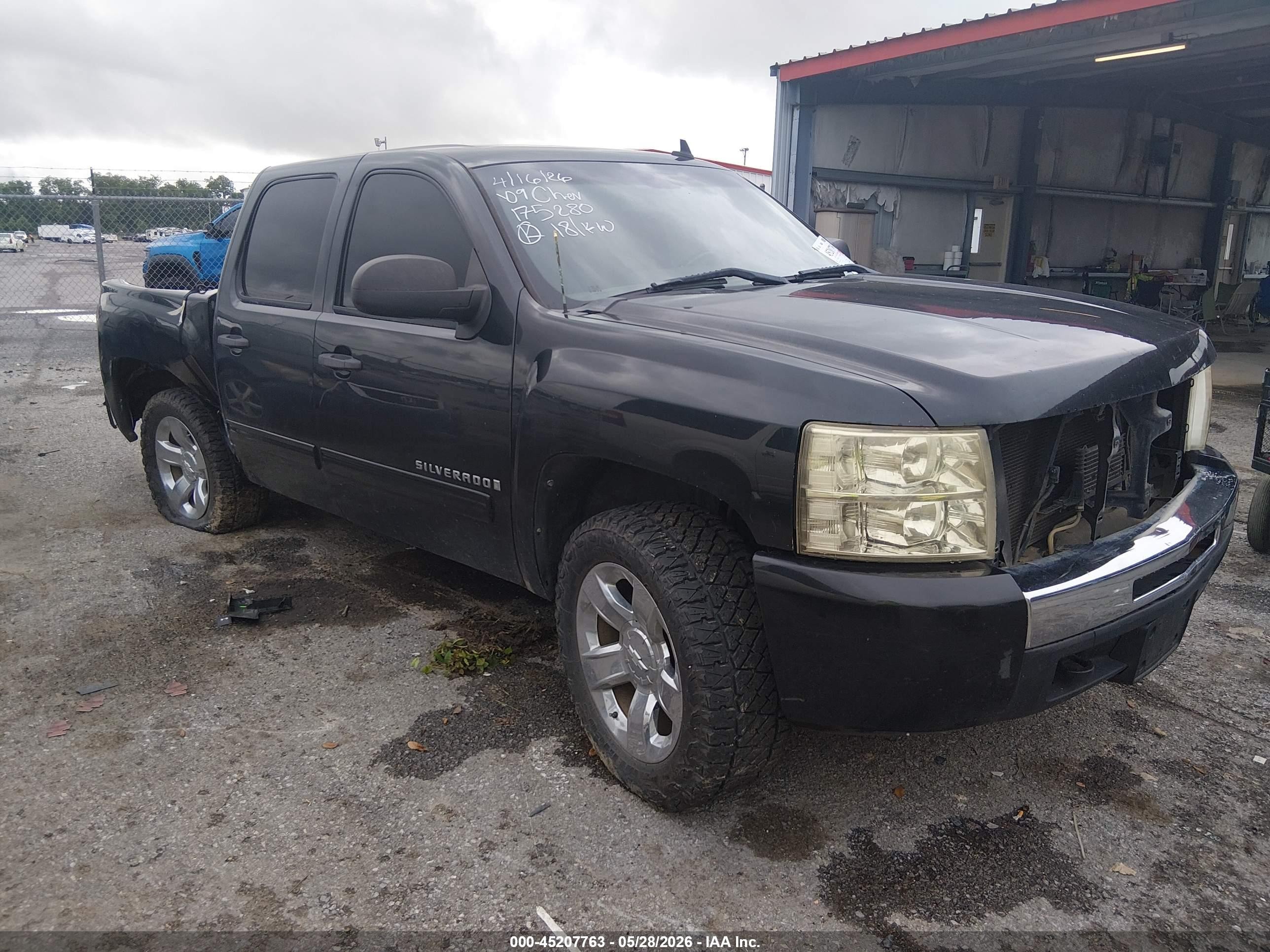 2009 Chevrolet Silverado 1500 Lt Black vin: 3GCEC23099G175280