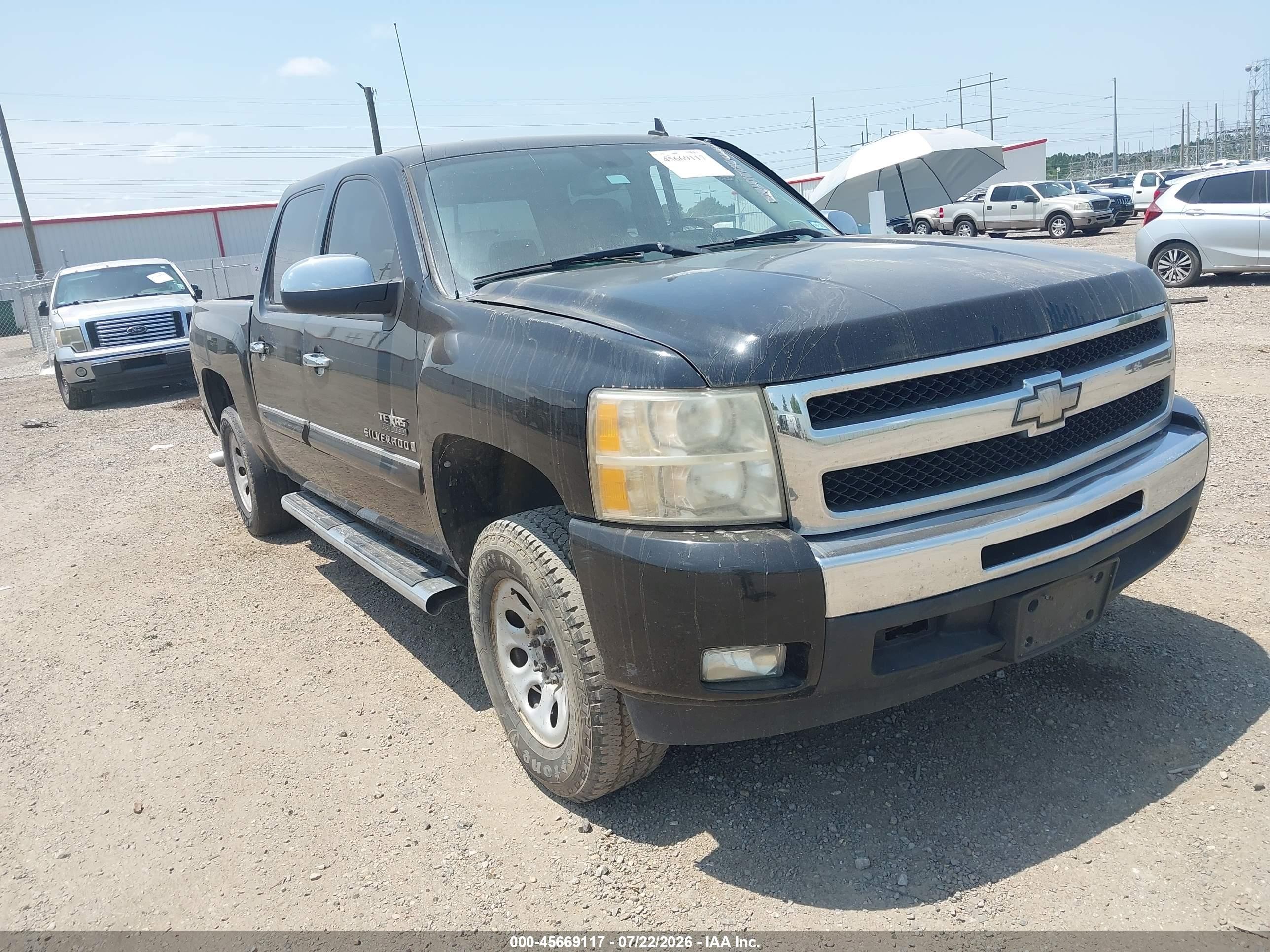 2009 Chevrolet Silverado 1500 Lt Black vin: 3GCEC23J89G278277