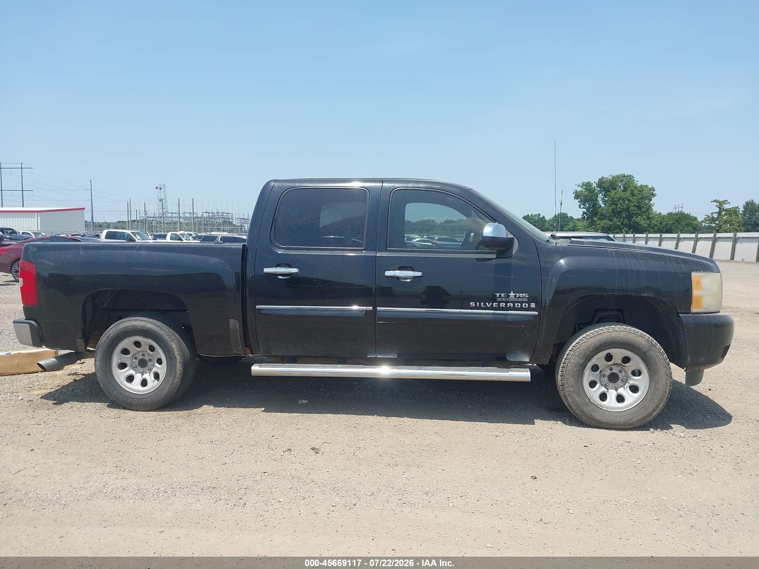 2009 Chevrolet Silverado 1500 Lt Black vin: 3GCEC23J89G278277