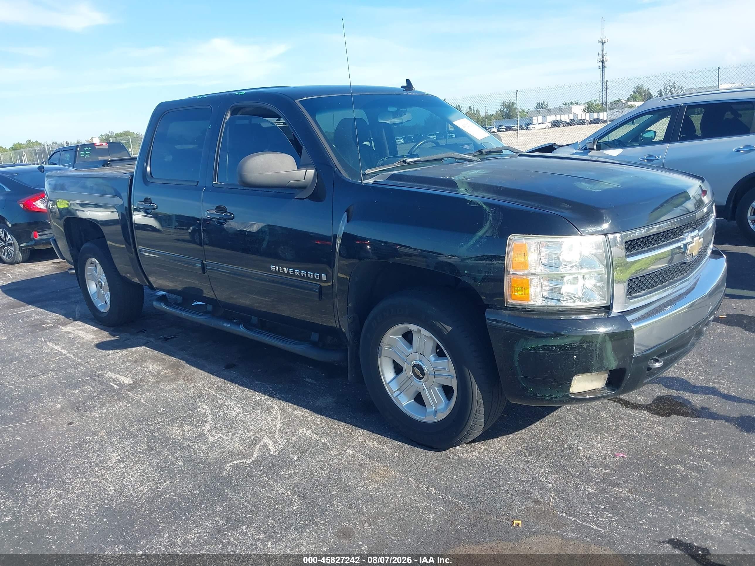 2009 Chevrolet Silverado 1500 Lt Black vin: 3GCEC23J99G228083