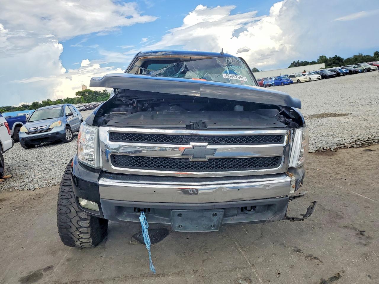 2007 Chevrolet Silverado K1500 Crew Cab Black vin: 3GCEK13367G544391