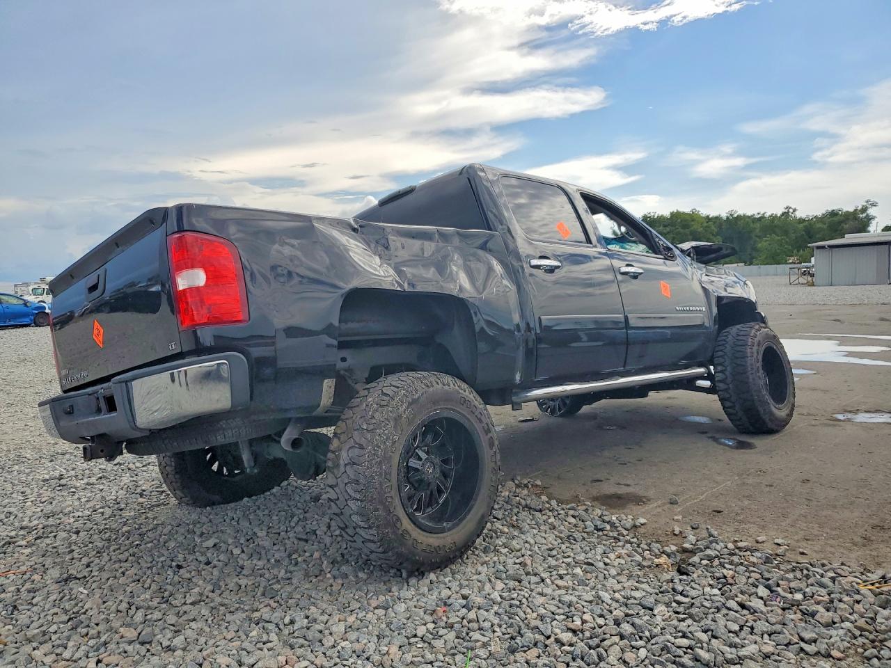 2007 Chevrolet Silverado K1500 Crew Cab Black vin: 3GCEK13367G544391