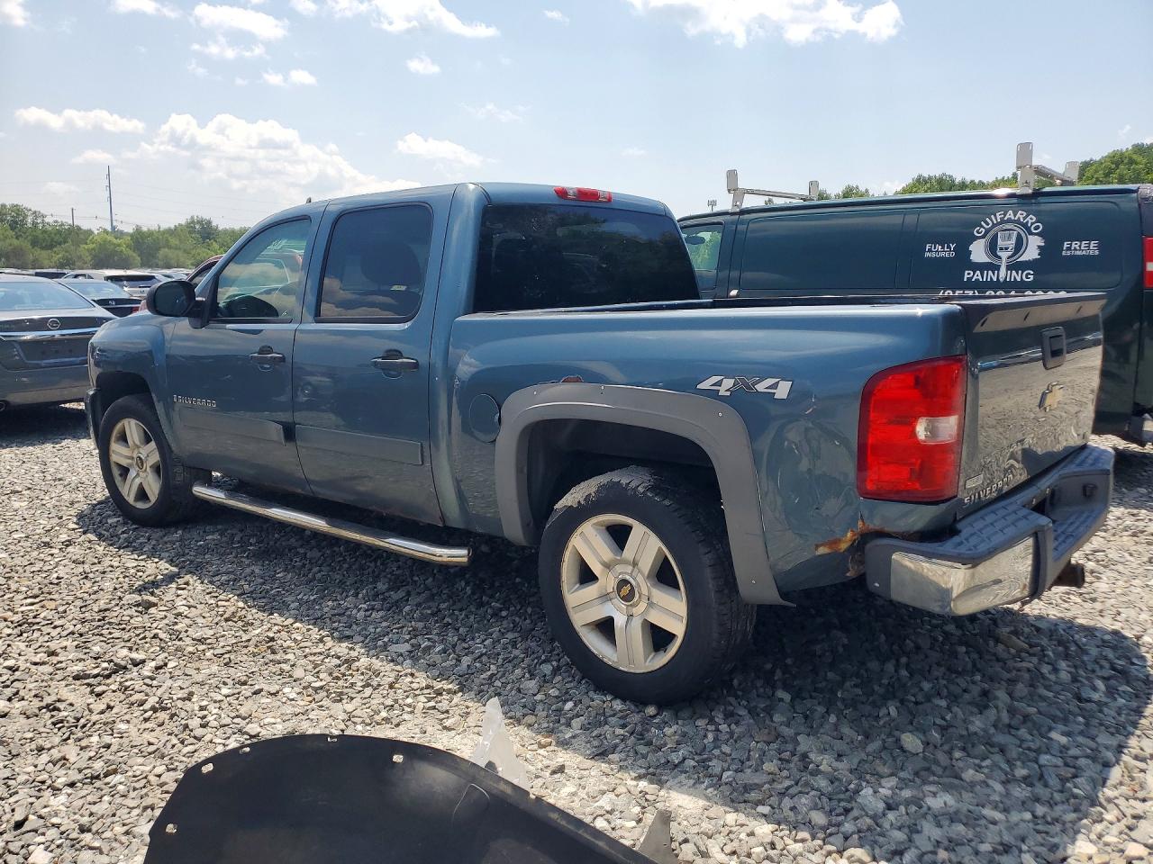 2008 Chevrolet Silverado K1500 Blue vin: 3GCEK13378G306924