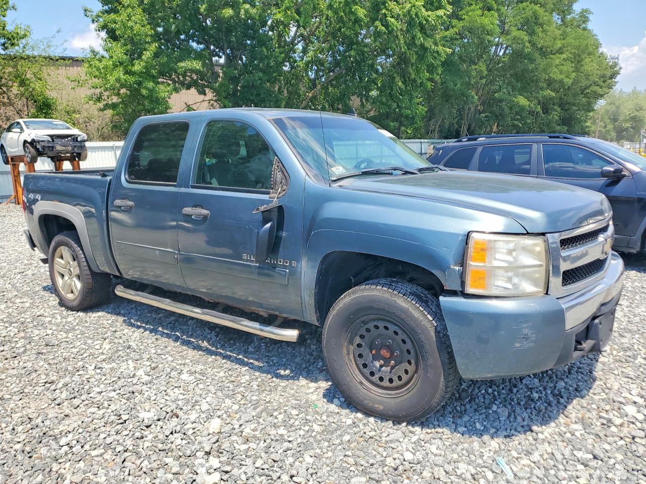 2008 Chevrolet Silverado K1500 Blue vin: 3GCEK13378G306924