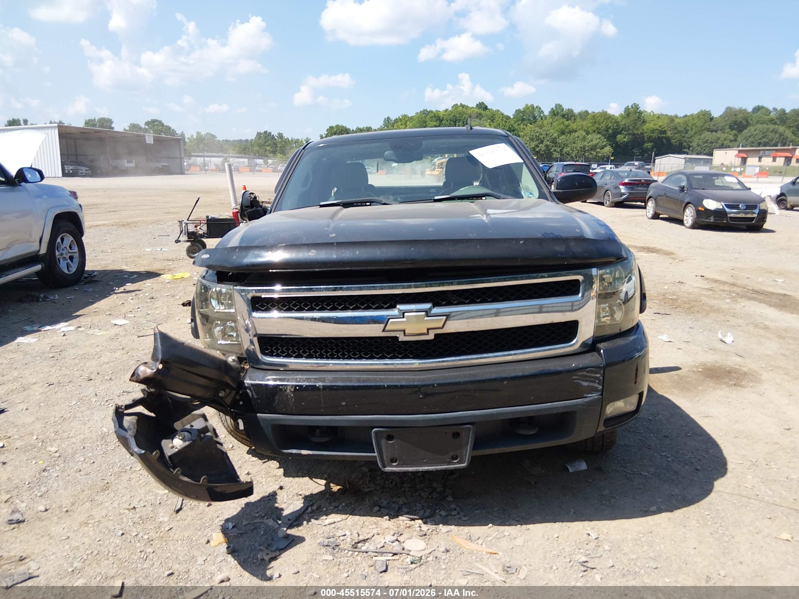 2008 Chevrolet Silverado 1500 Ltz Black vin: 3GCEK13388G201292