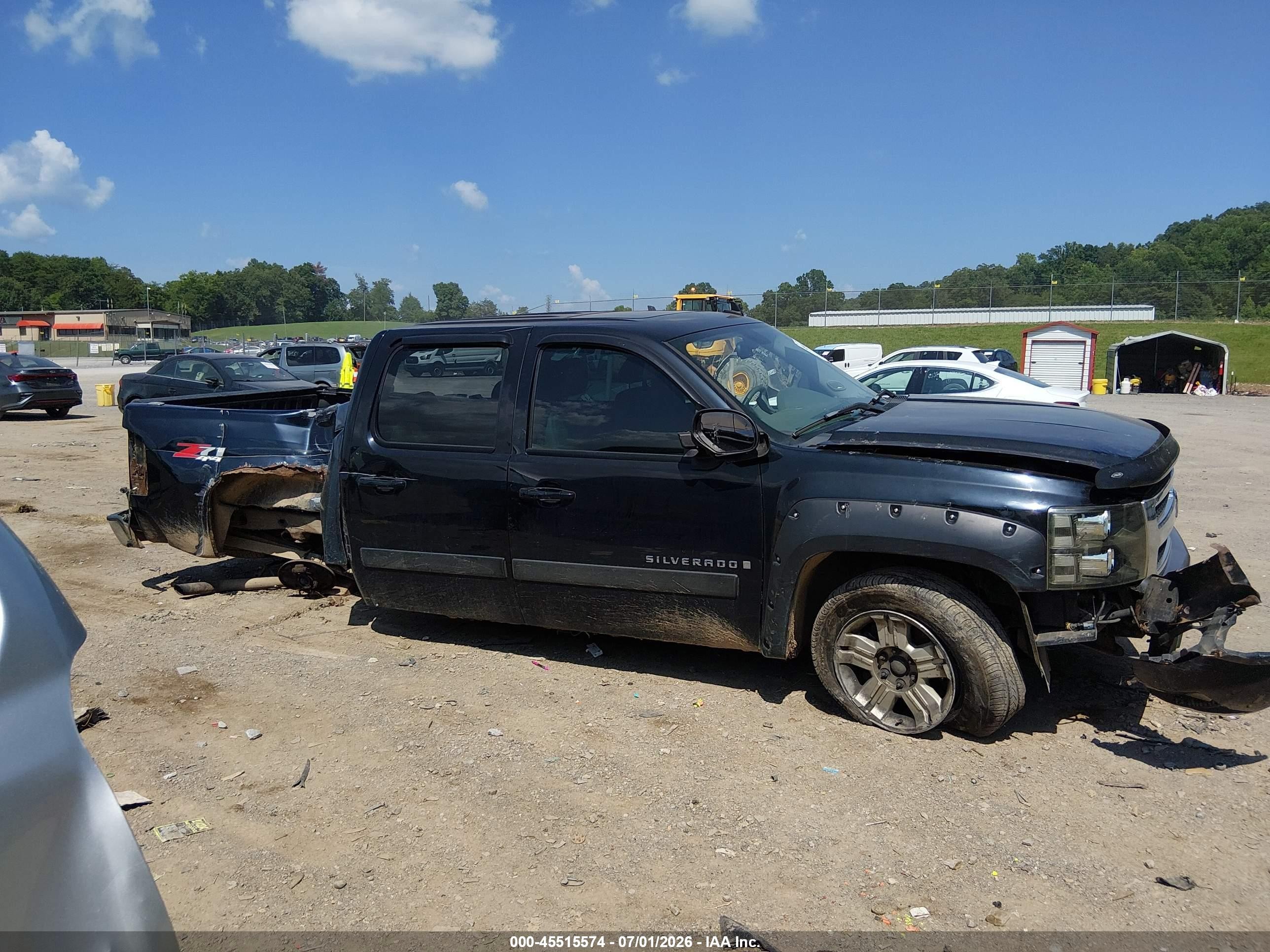 2008 Chevrolet Silverado 1500 Ltz Black vin: 3GCEK13388G201292