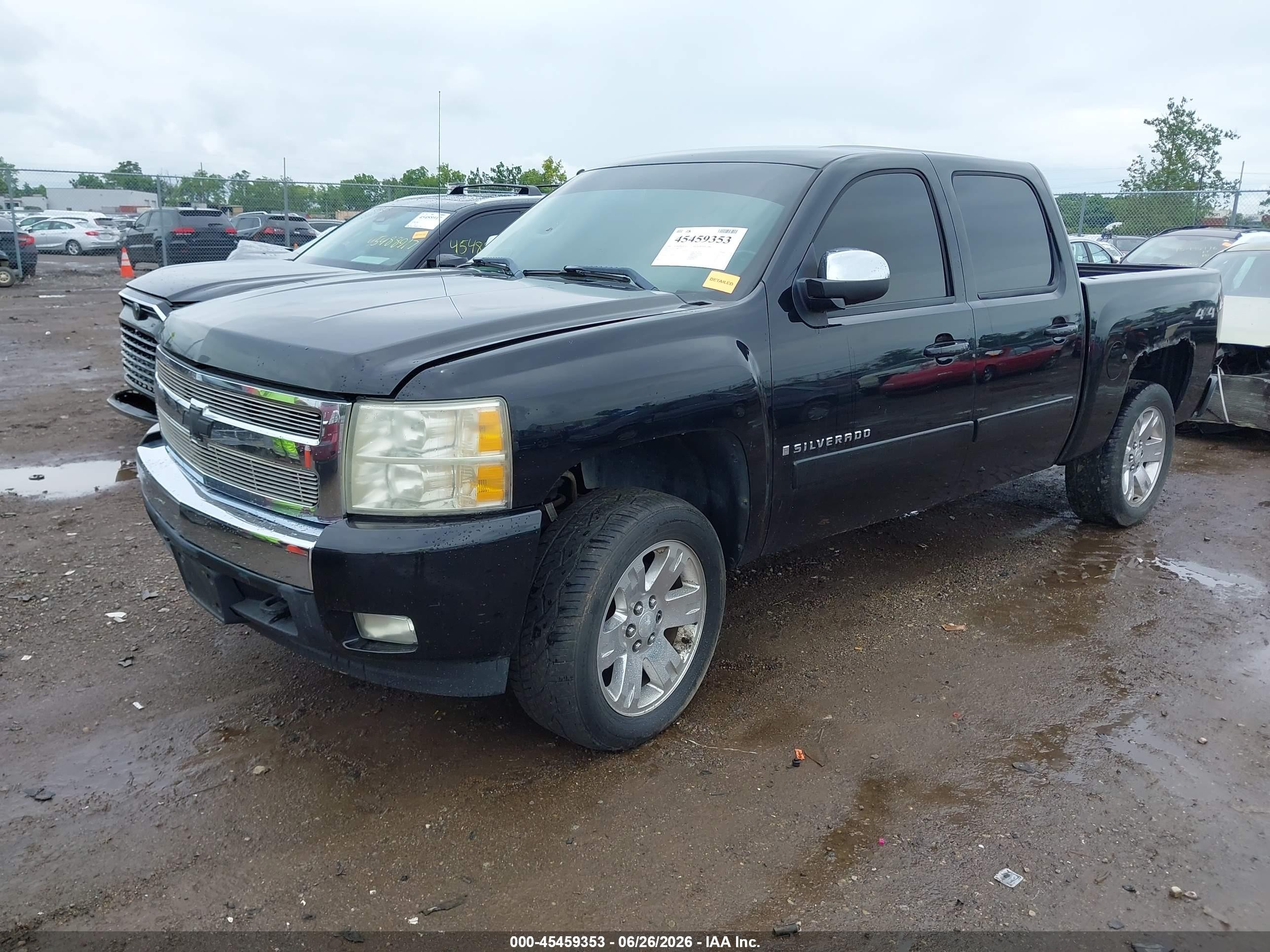 2008 Chevrolet Silverado 1500 Lt2 Black vin: 3GCEK13388G278583