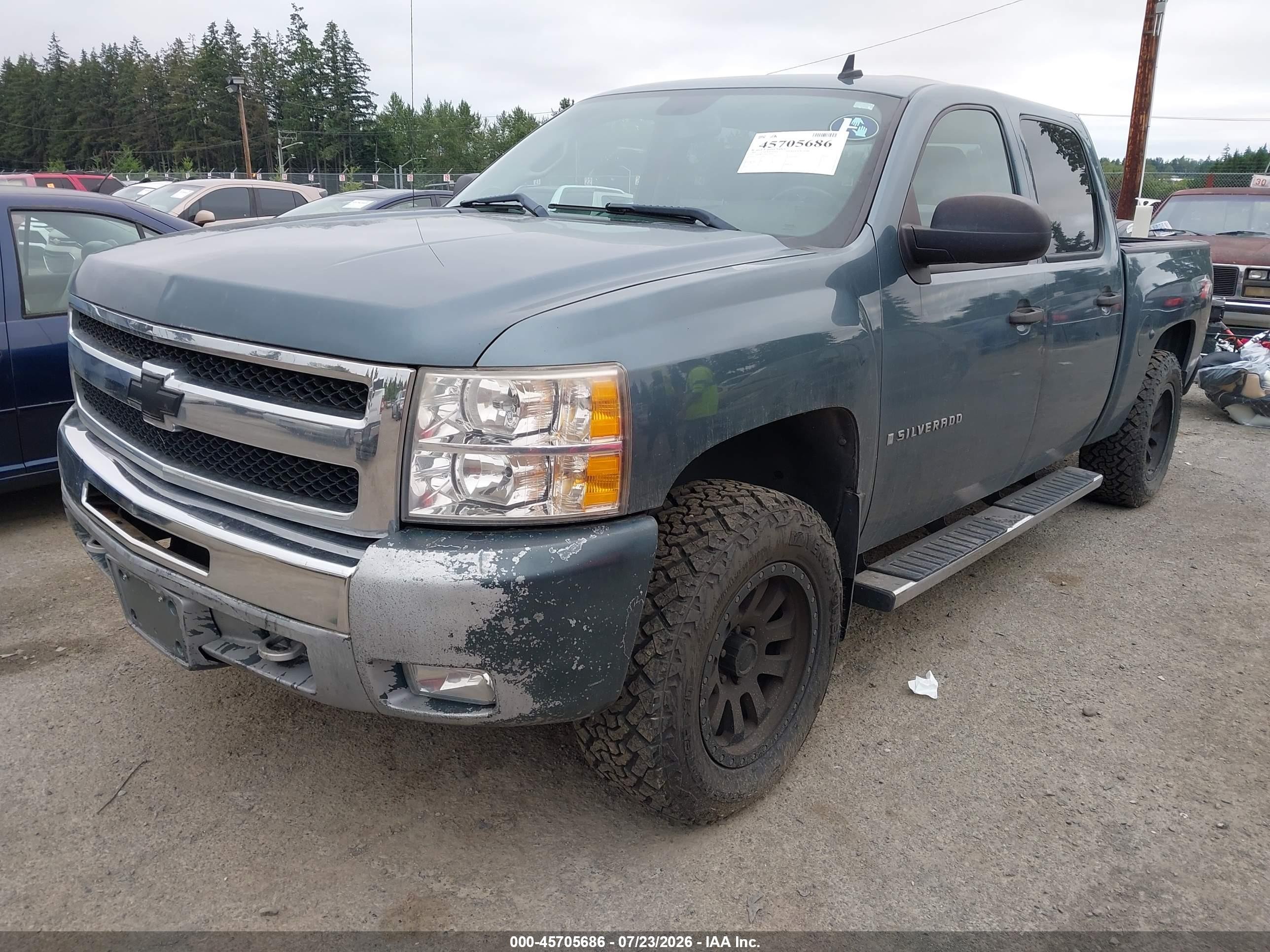 2009 Chevrolet Silverado 1500 Ltz/work Truck Gray vin: 3GCEK13399G192927
