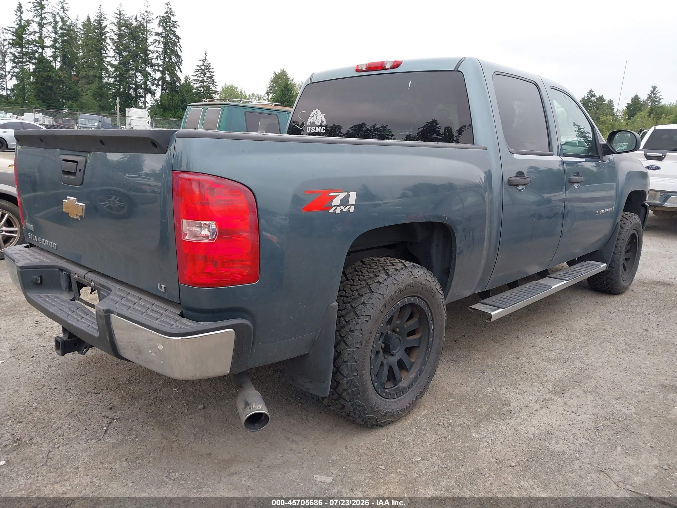 2009 Chevrolet Silverado 1500 Ltz/work Truck Gray vin: 3GCEK13399G192927