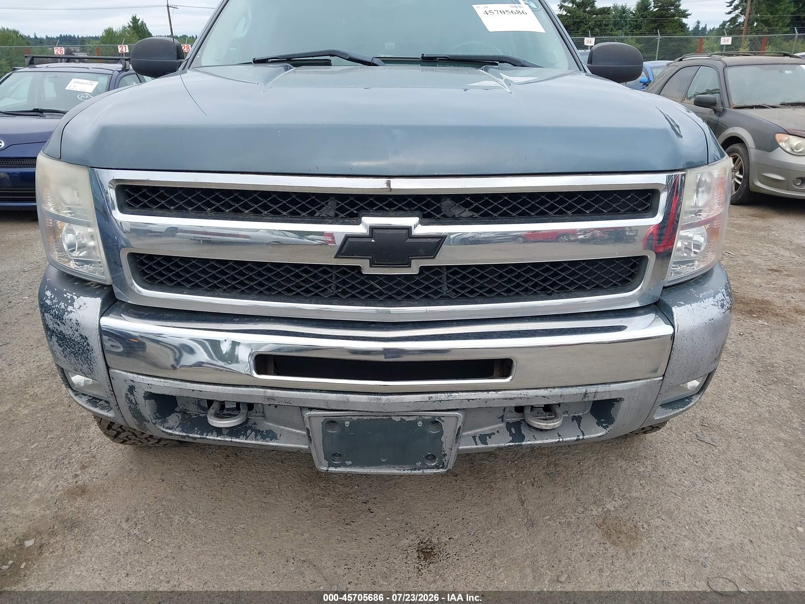 2009 Chevrolet Silverado 1500 Ltz/work Truck Gray vin: 3GCEK13399G192927