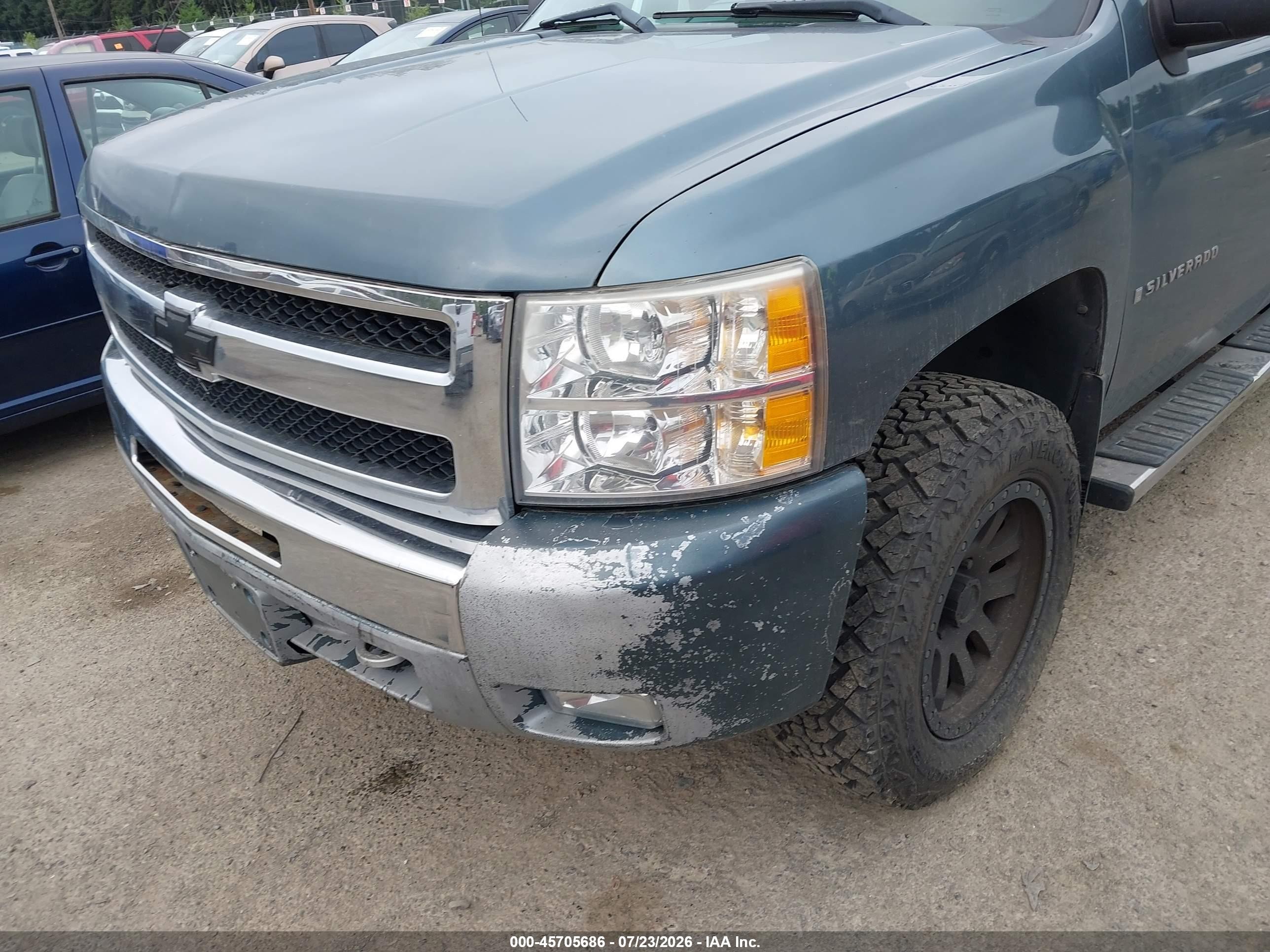 2009 Chevrolet Silverado 1500 Ltz/work Truck Gray vin: 3GCEK13399G192927