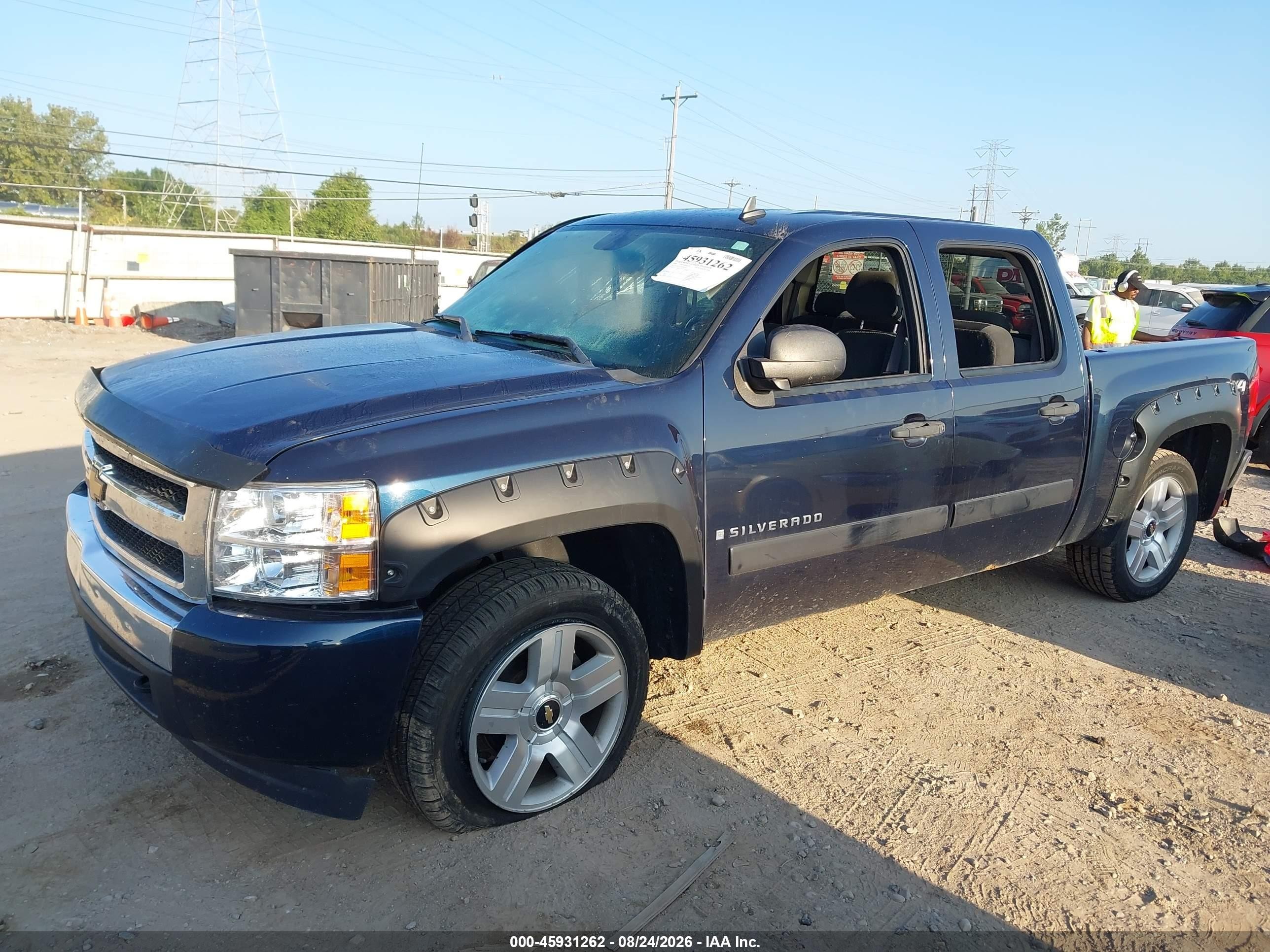 2008 Chevrolet Silverado 1500 Lt1 Blue vin: 3GCEK133X8G301149