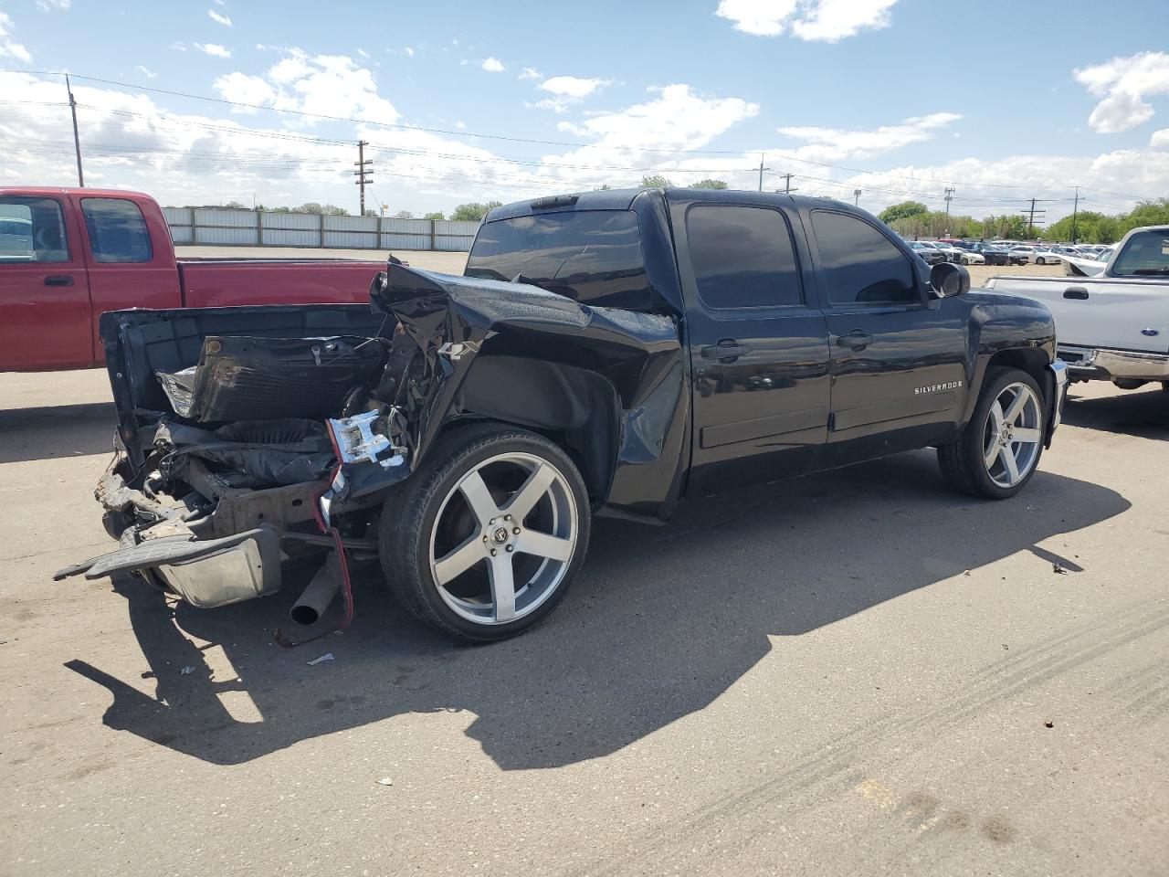 2008 Chevrolet Silverado K1500 Black vin: 3GCEK13C58G100551