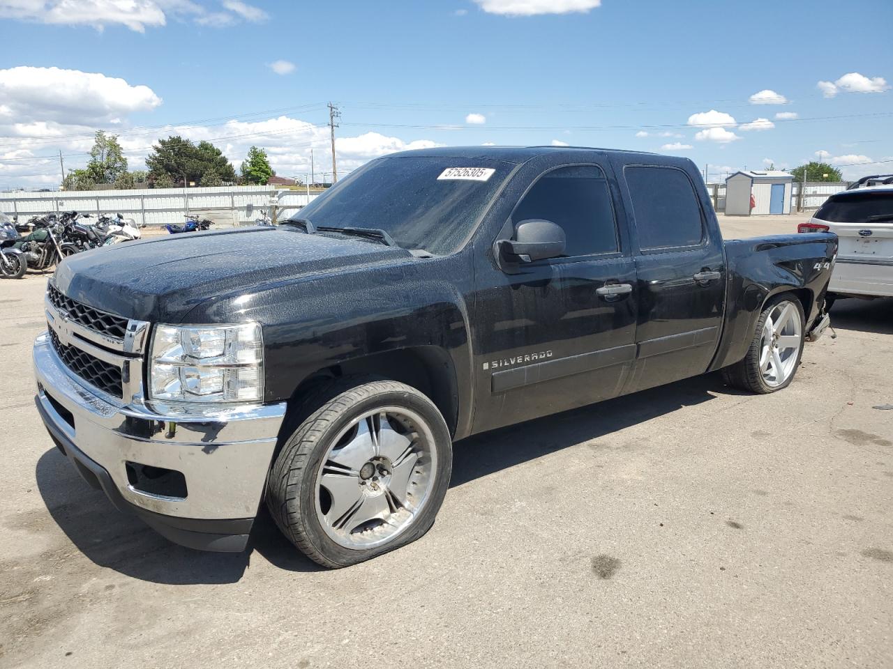 2008 Chevrolet Silverado K1500 Black vin: 3GCEK13C58G100551