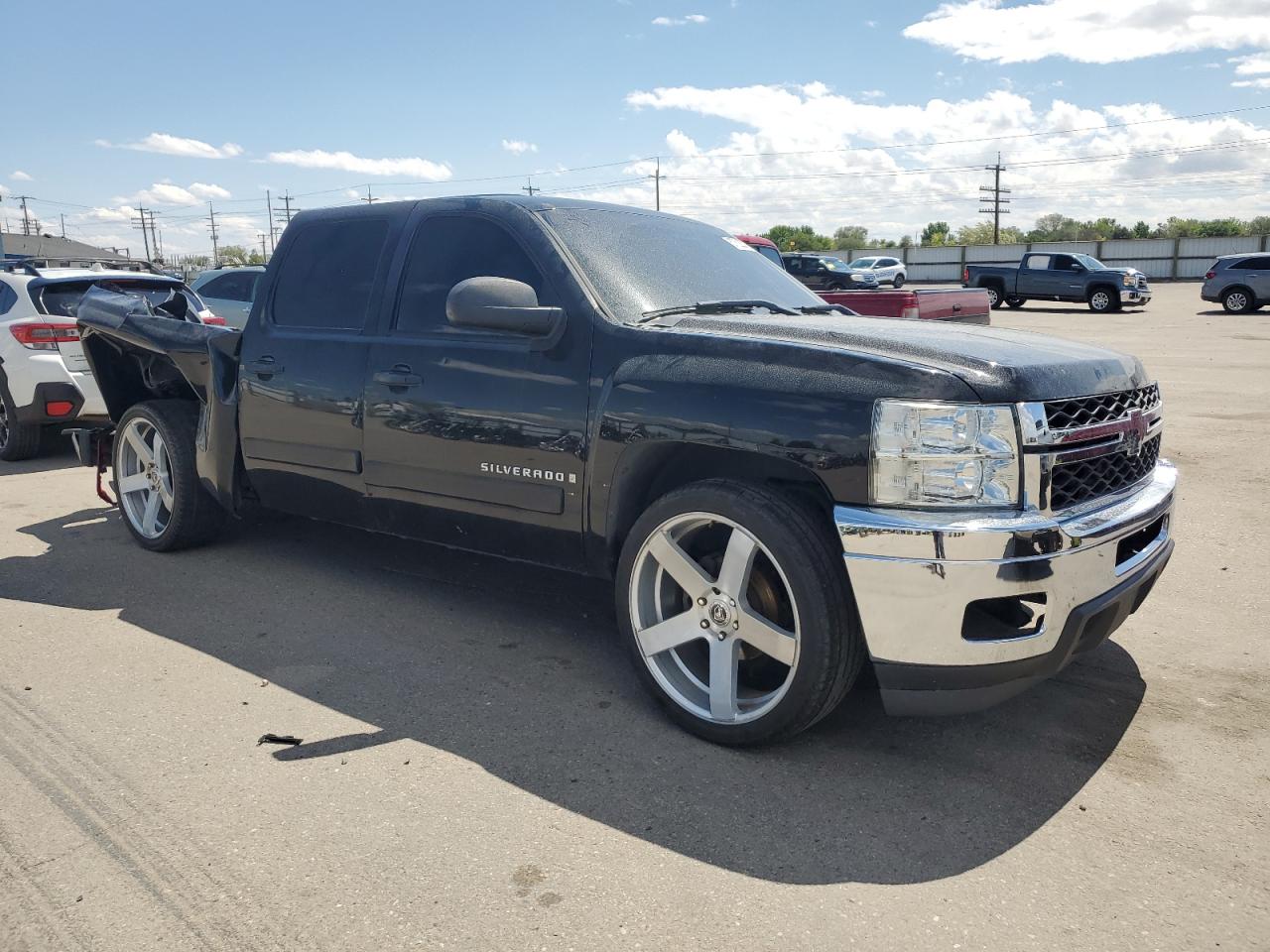 2008 Chevrolet Silverado K1500 Black vin: 3GCEK13C58G100551