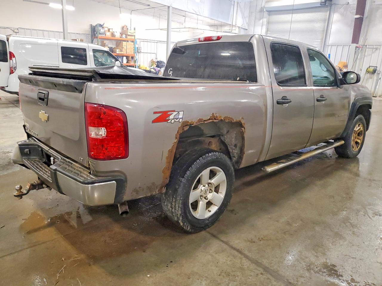 2008 Chevrolet Silverado K1500 Gray vin: 3GCEK13J58G287336