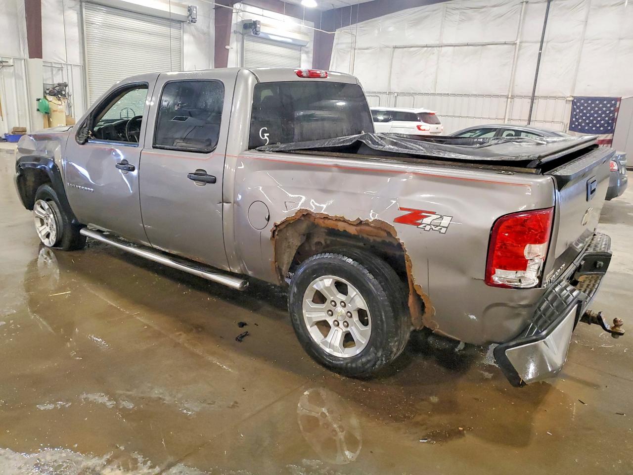 2008 Chevrolet Silverado K1500 Gray vin: 3GCEK13J58G287336