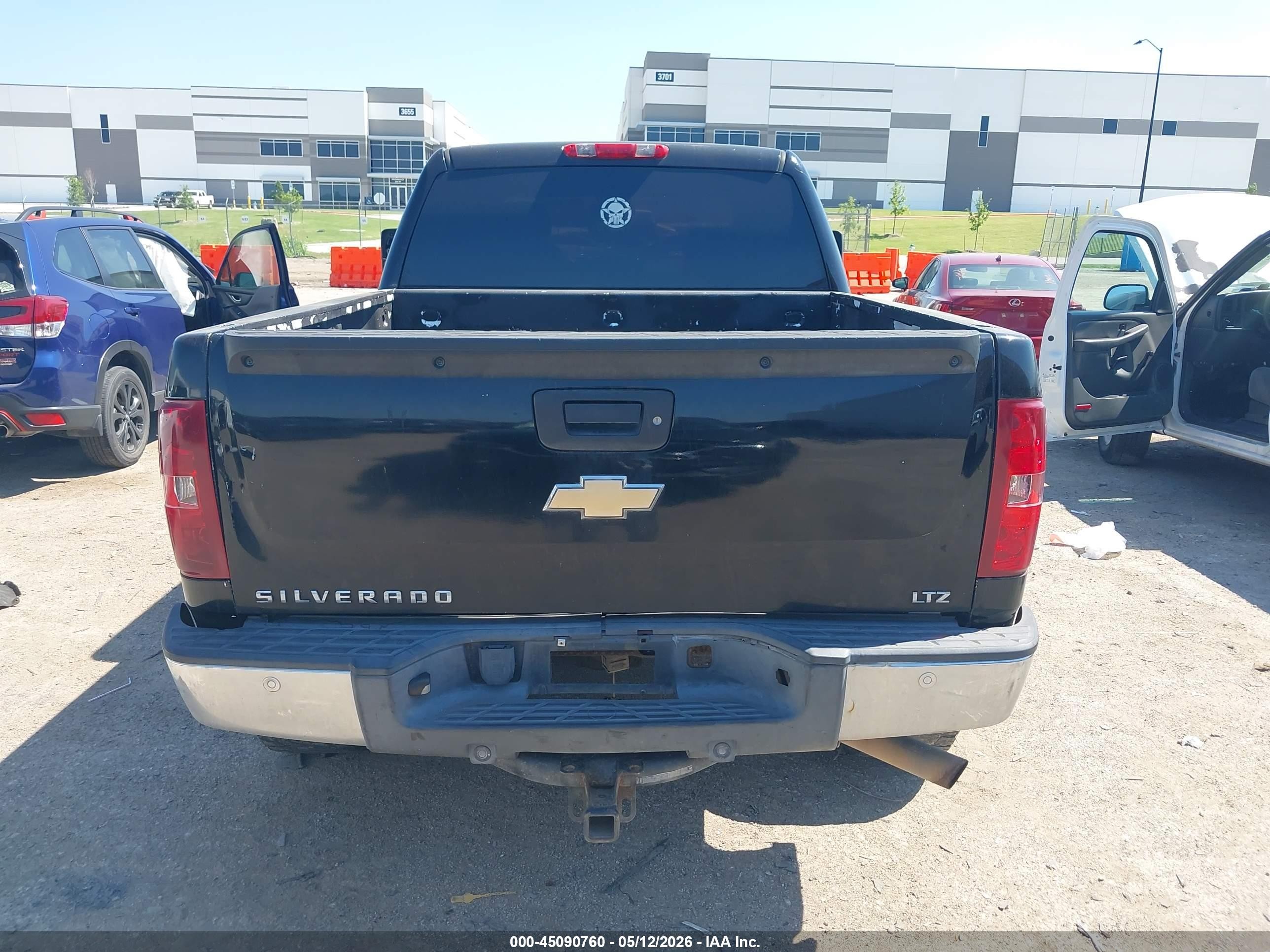 2008 Chevrolet Silverado 1500 Ltz Black vin: 3GCEK13J68G251526