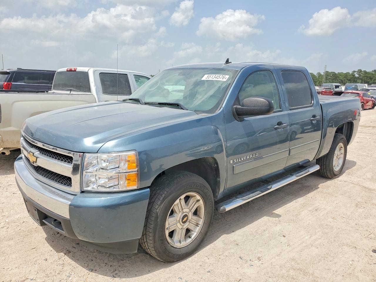 2008 Chevrolet Silverado K1500 Blue vin: 3GCEK13JX8G264733