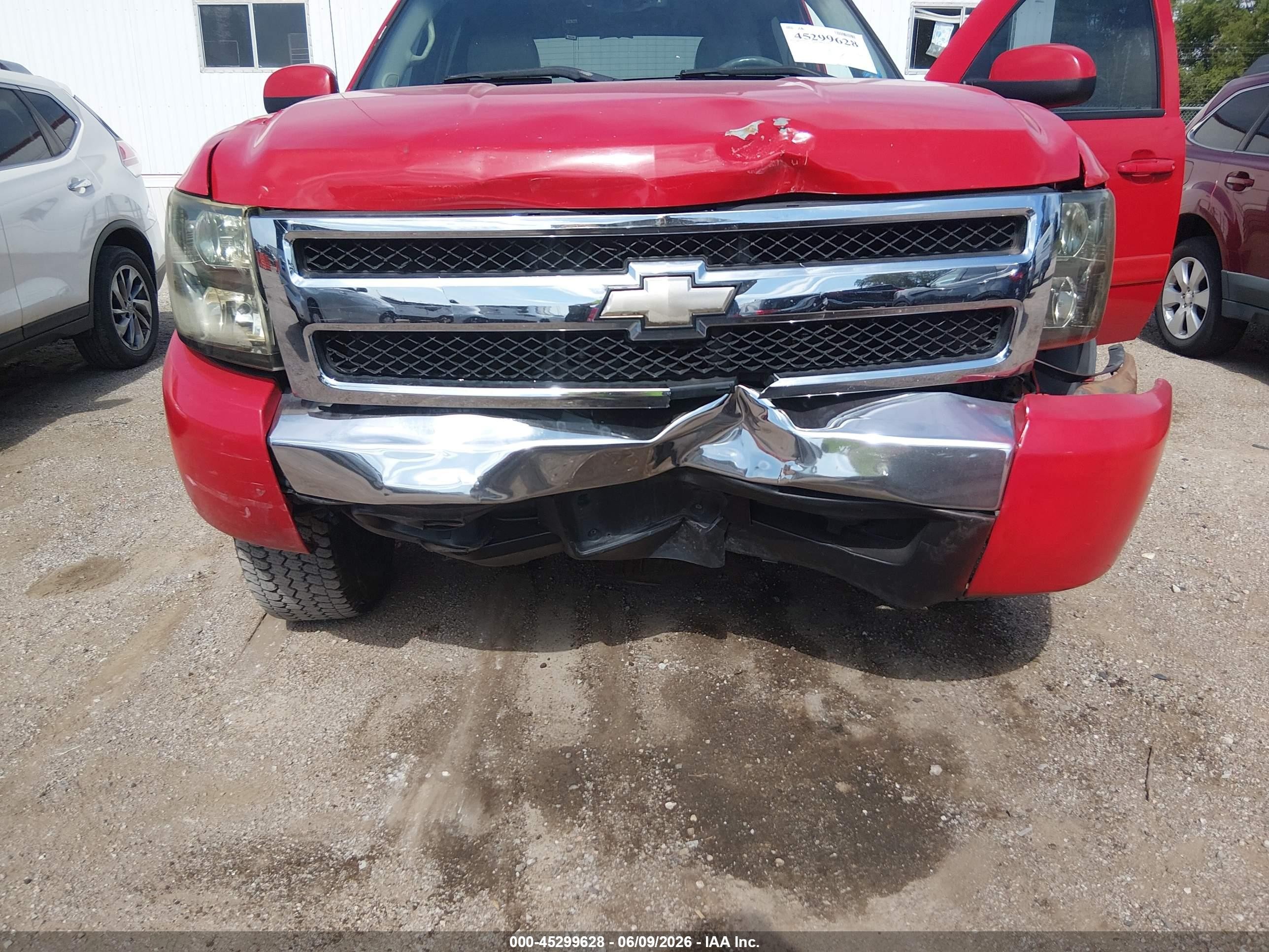 2007 Chevrolet Silverado 1500 Ltz Red vin: 3GCEK13M07G511136
