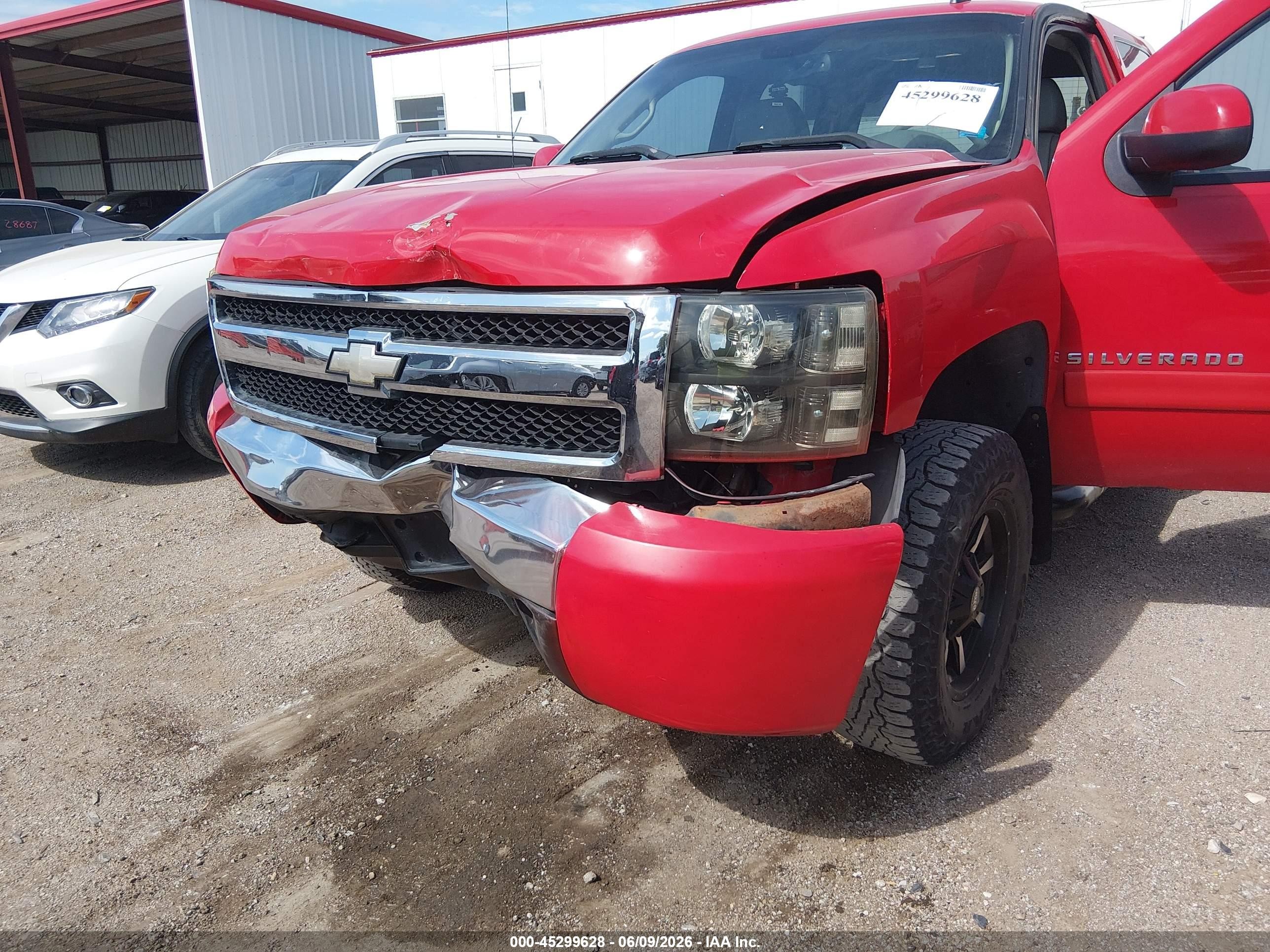 2007 Chevrolet Silverado 1500 Ltz Red vin: 3GCEK13M07G511136