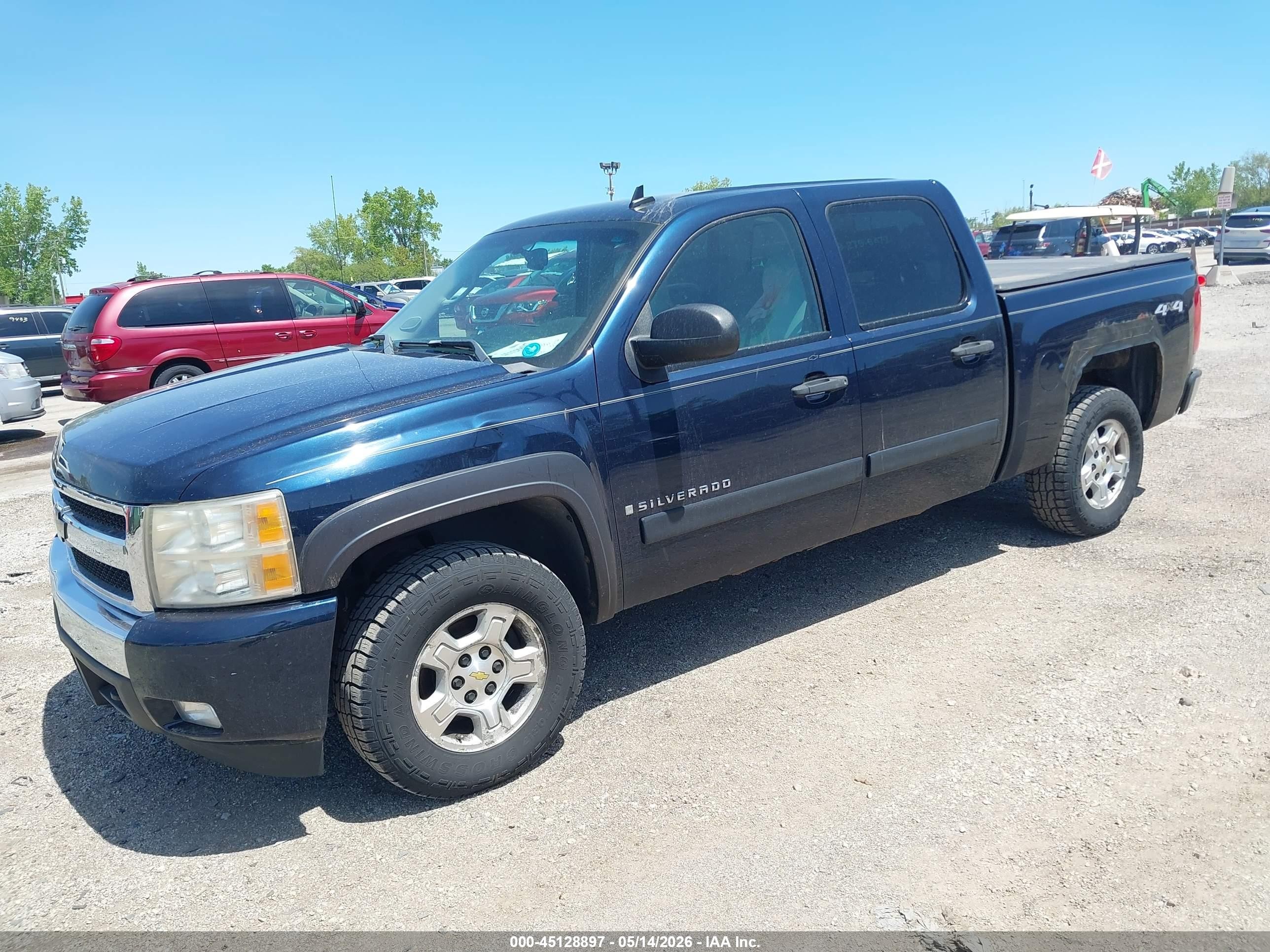 2007 Chevrolet Silverado 1500 Lt1 Blue vin: 3GCEK13M07G511444