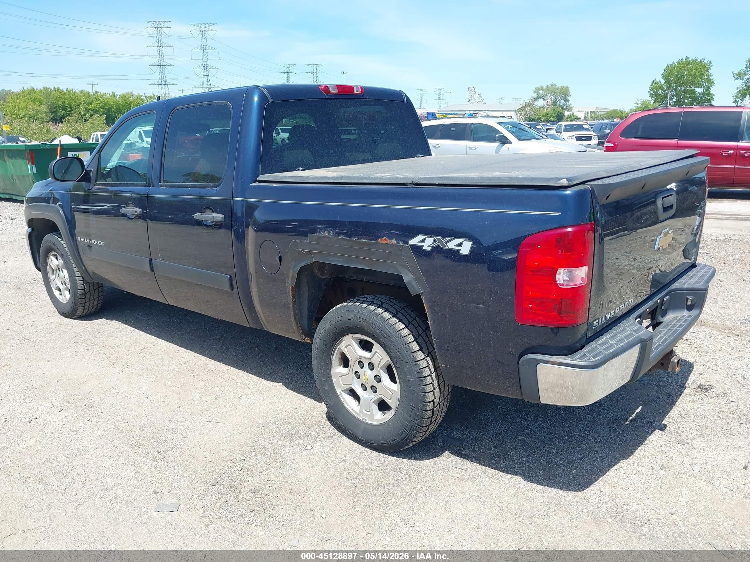 2007 Chevrolet Silverado 1500 Lt1 Blue vin: 3GCEK13M07G511444