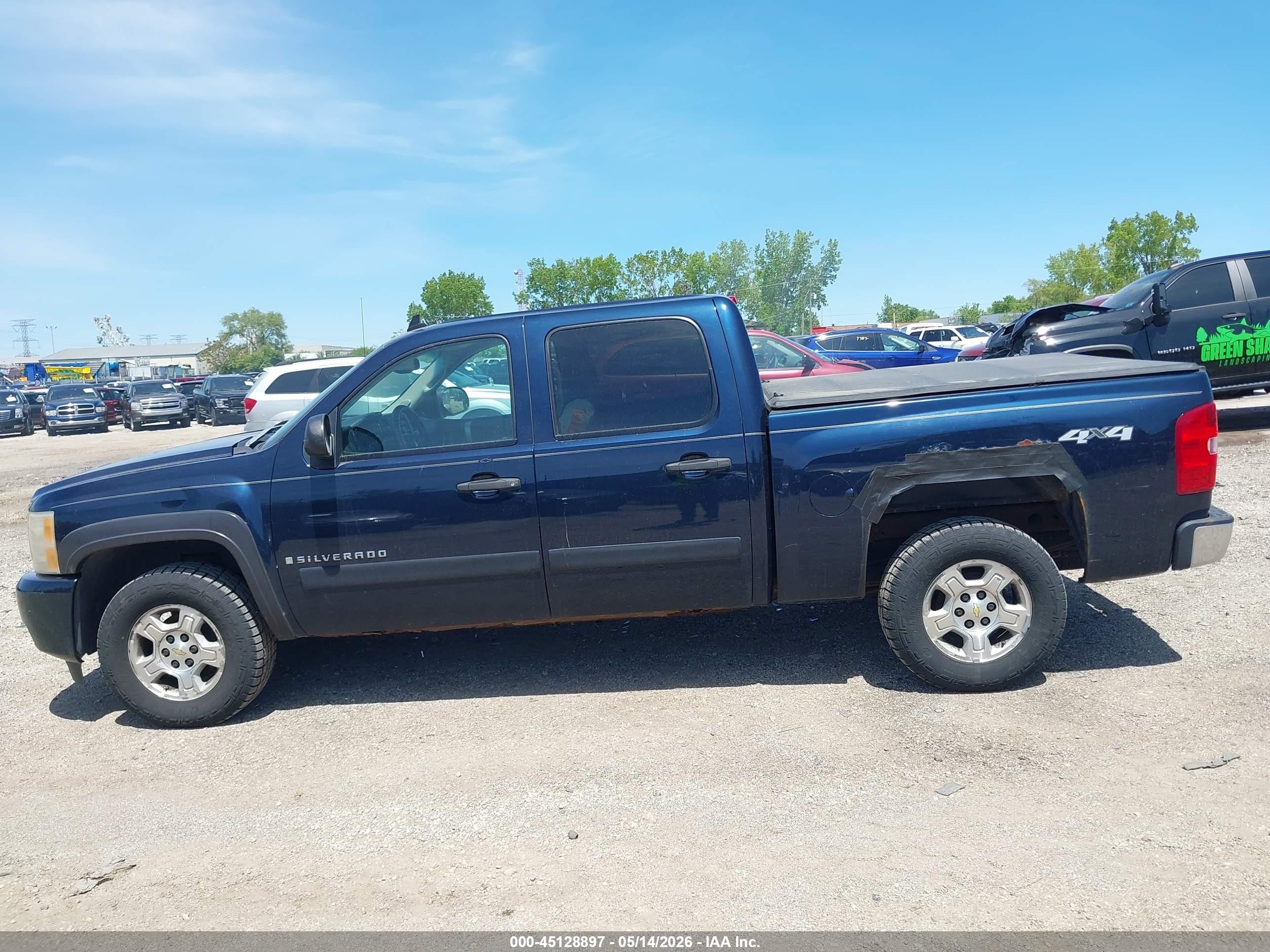 2007 Chevrolet Silverado 1500 Lt1 Blue vin: 3GCEK13M07G511444