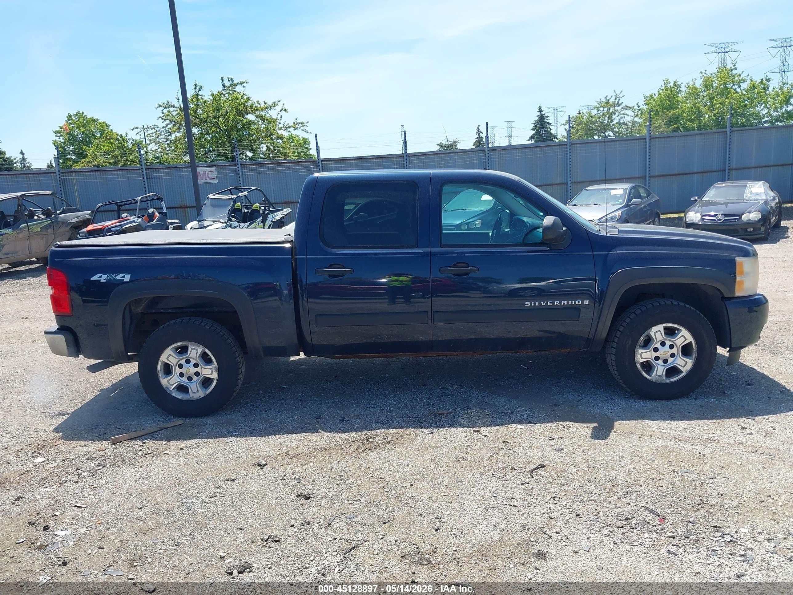 2007 Chevrolet Silverado 1500 Lt1 Blue vin: 3GCEK13M07G511444