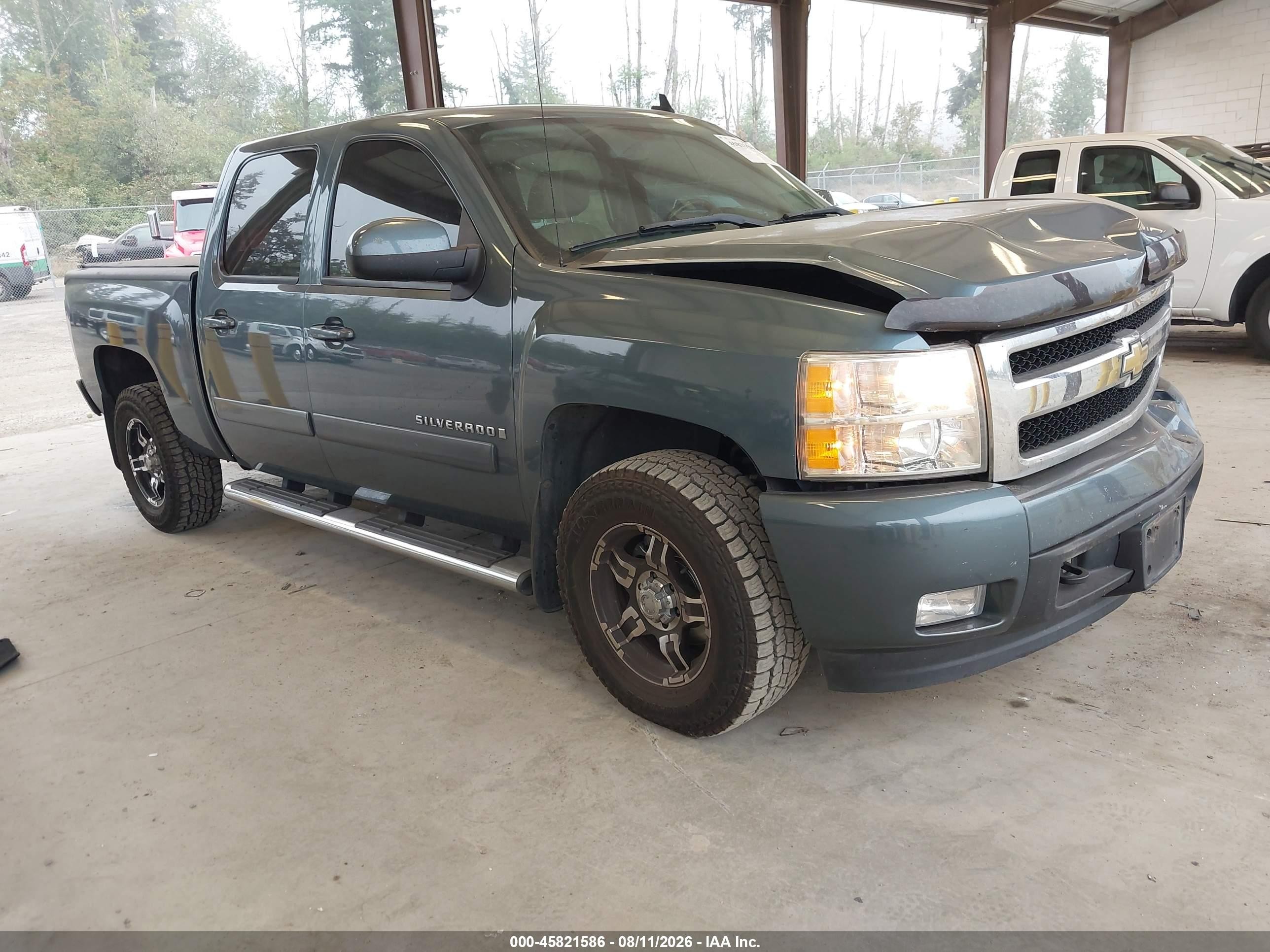 2008 Chevrolet Silverado 1500 Ltz Blue vin: 3GCEK13M08G105617