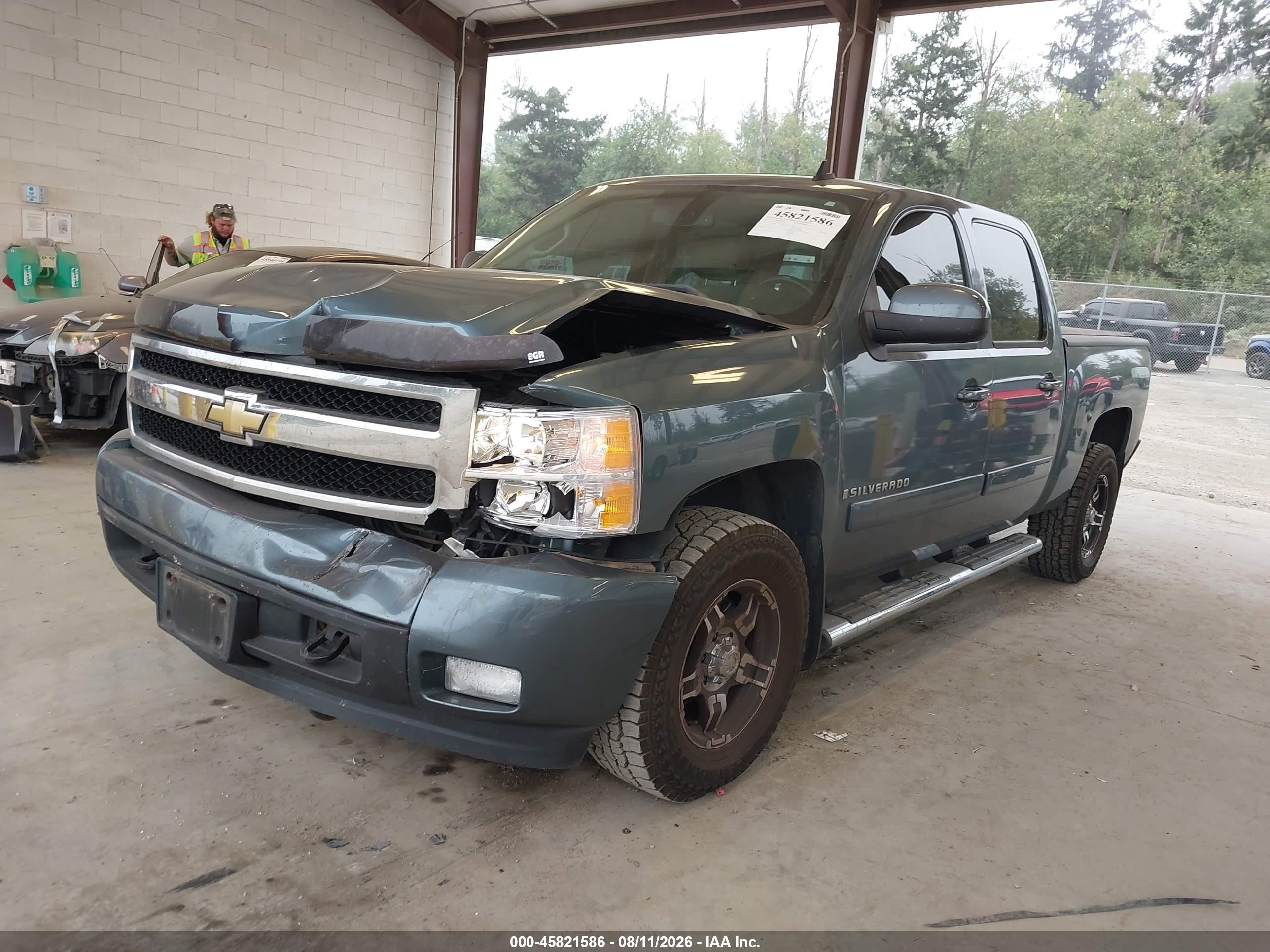 2008 Chevrolet Silverado 1500 Ltz Blue vin: 3GCEK13M08G105617