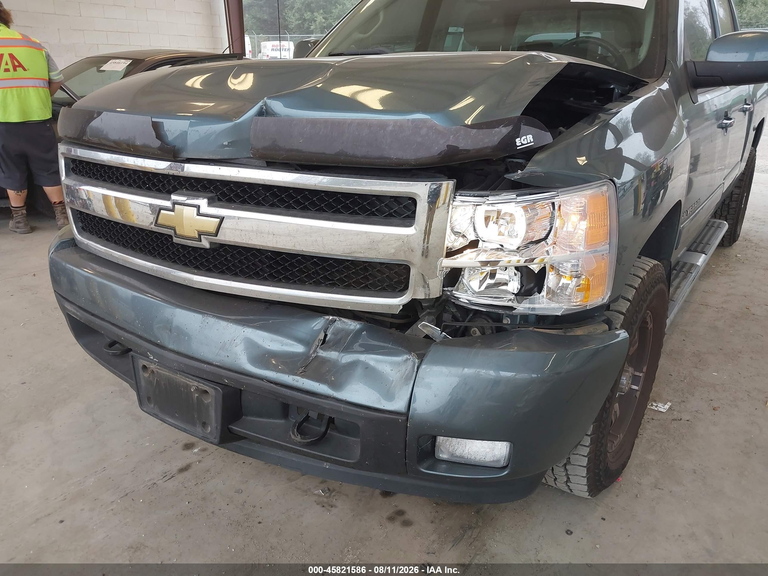 2008 Chevrolet Silverado 1500 Ltz Blue vin: 3GCEK13M08G105617