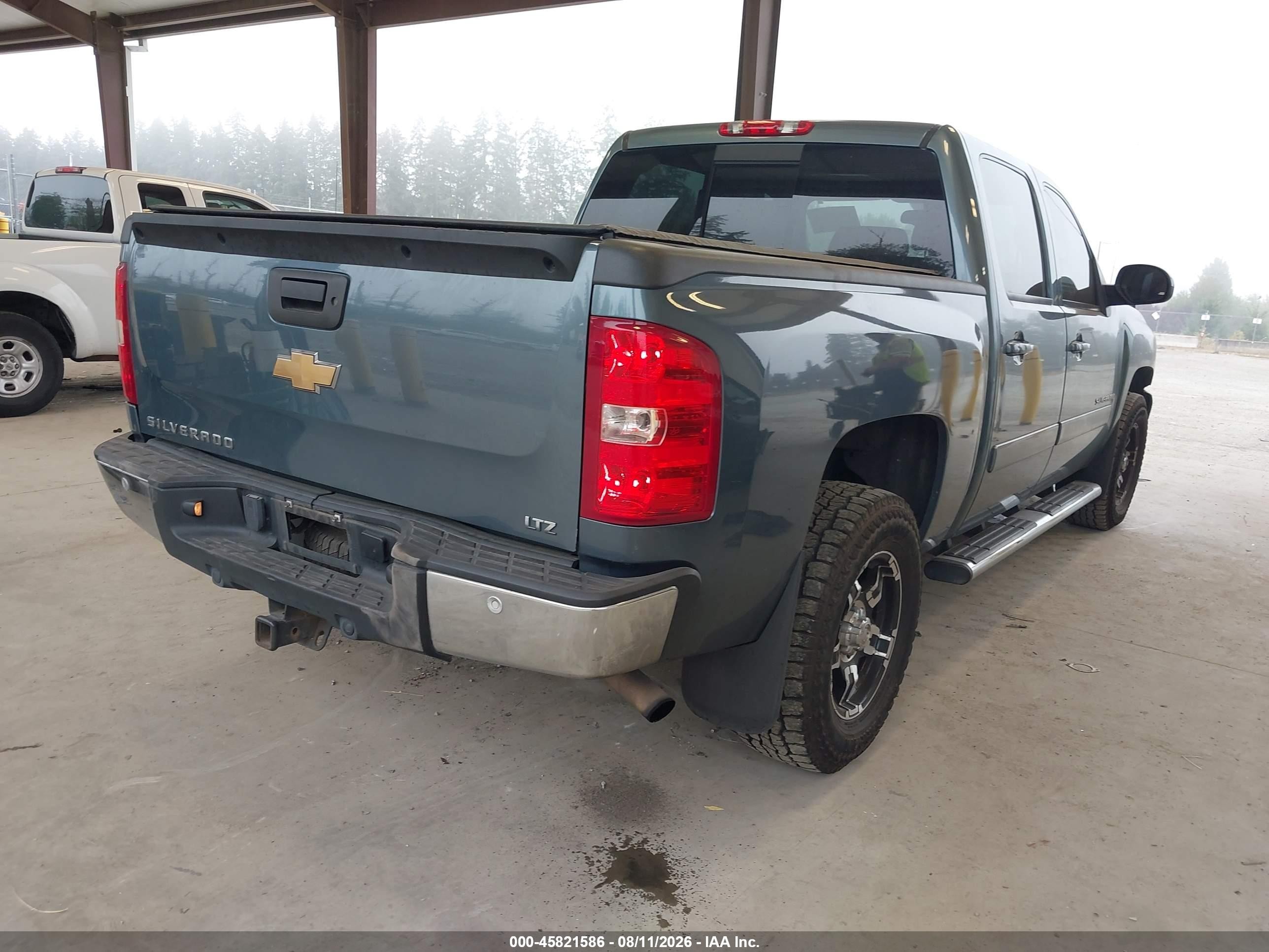 2008 Chevrolet Silverado 1500 Ltz Blue vin: 3GCEK13M08G105617