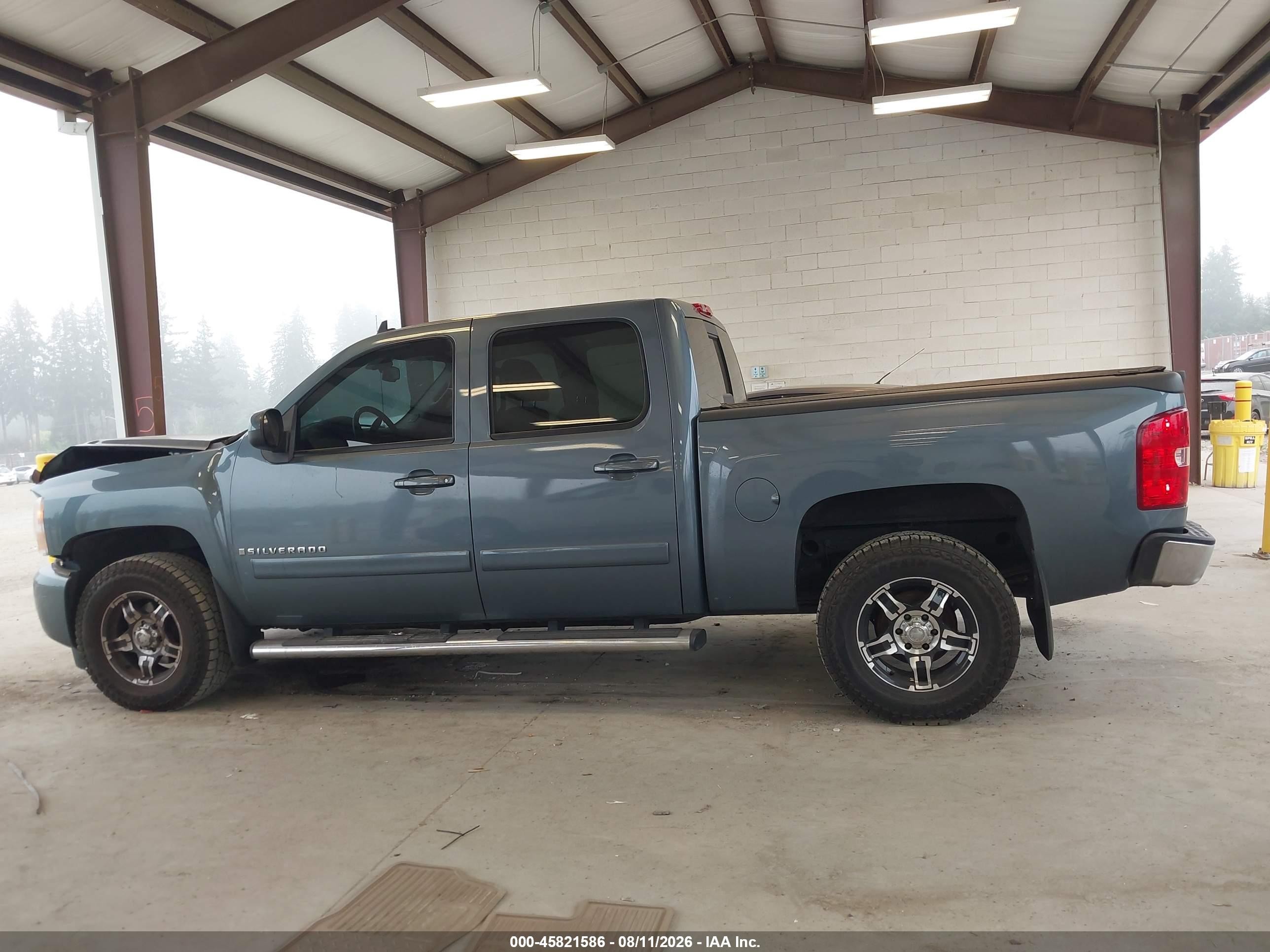2008 Chevrolet Silverado 1500 Ltz Blue vin: 3GCEK13M08G105617