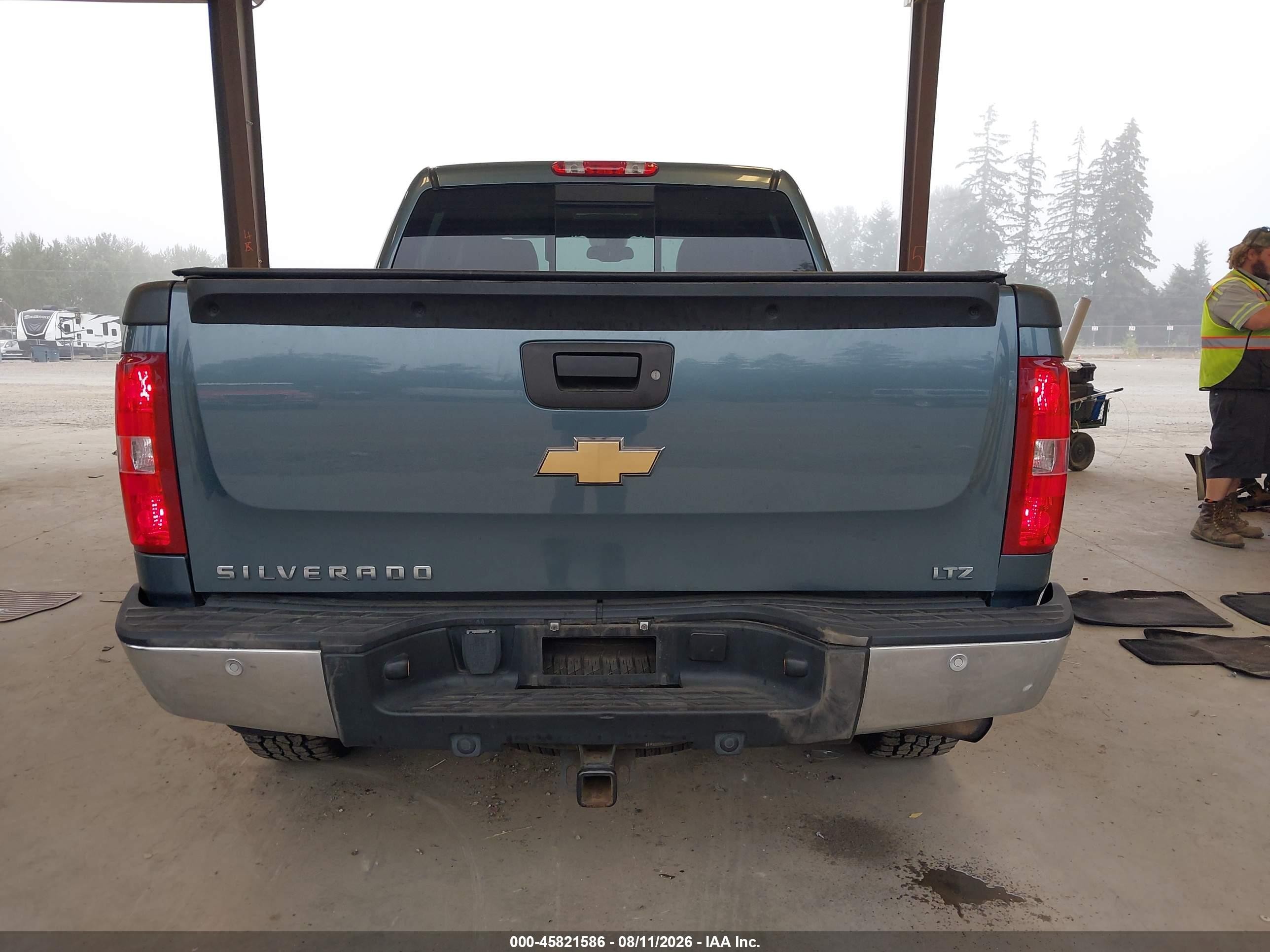 2008 Chevrolet Silverado 1500 Ltz Blue vin: 3GCEK13M08G105617